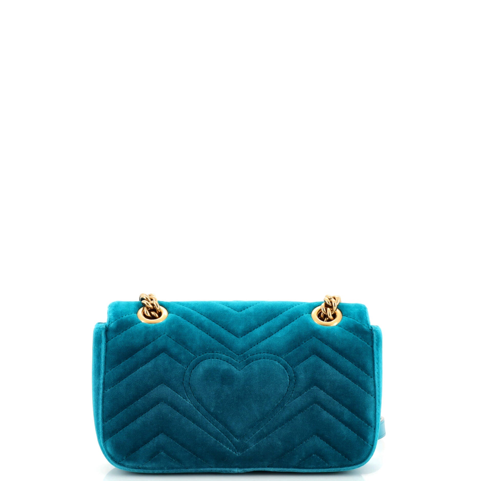 GG Marmont Flap Bag Matelasse Velvet Mini
