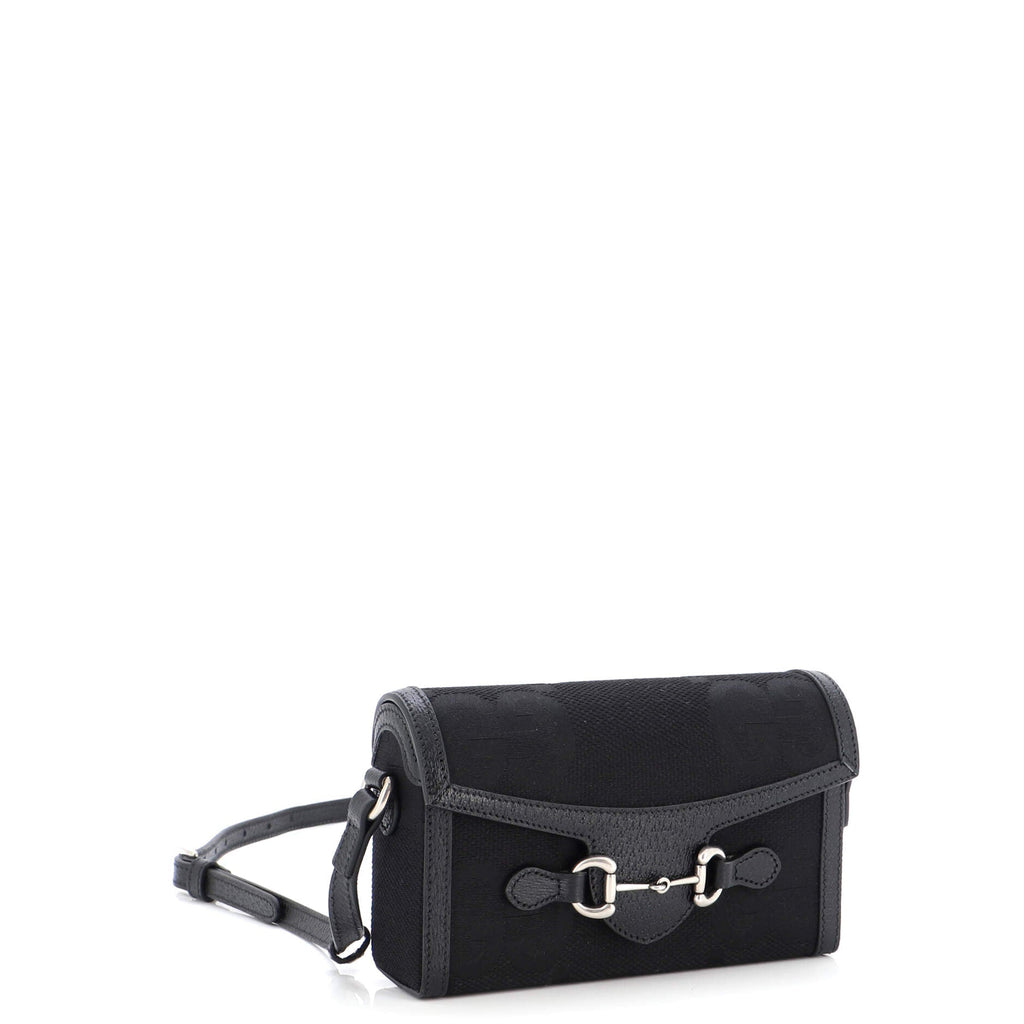 Horsebit 1955 Flap Crossbody Bag Jumbo GG Canvas Mini