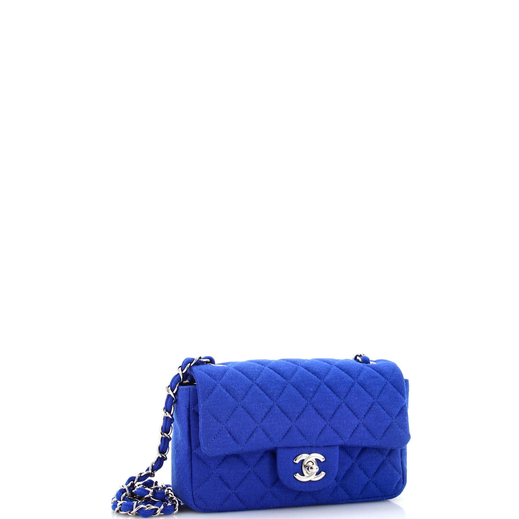 Classic Single Flap Bag Quilted Jersey Mini
