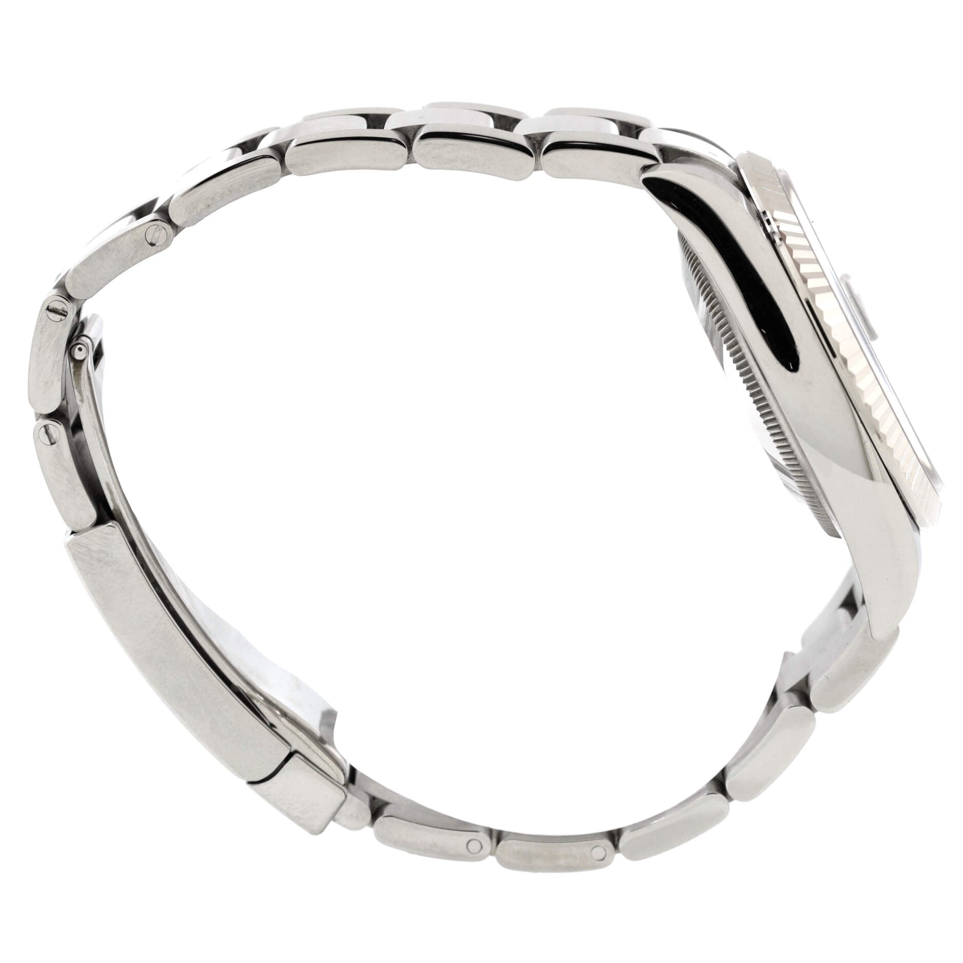 Oyster Perpetual Datejust Automatic Watch Stainless Steel and White Gold with Diamond Markers 36