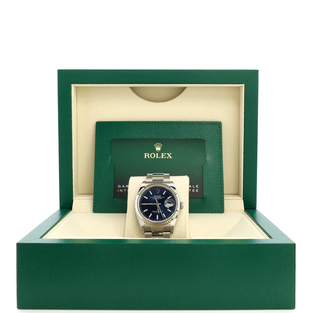 Oyster Perpetual Datejust Automatic Watch Stainless Steel and White Gold 36
