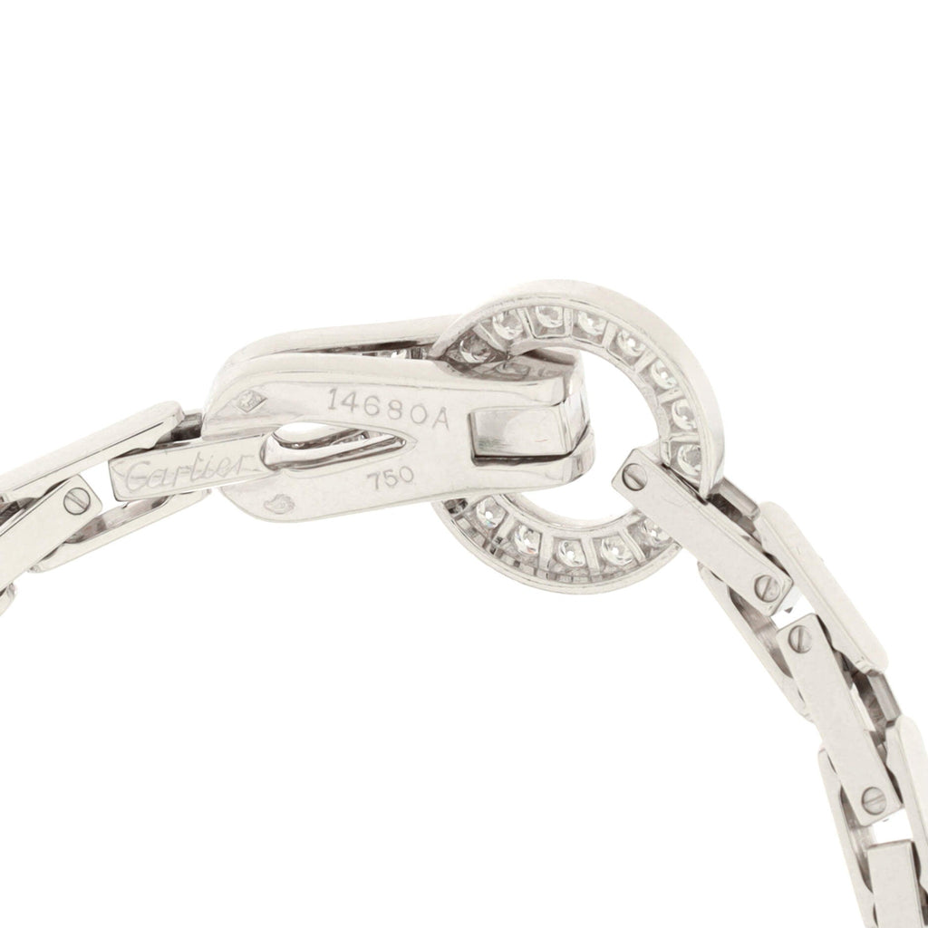 Agrafe Necklace 18K White Gold with Diamonds