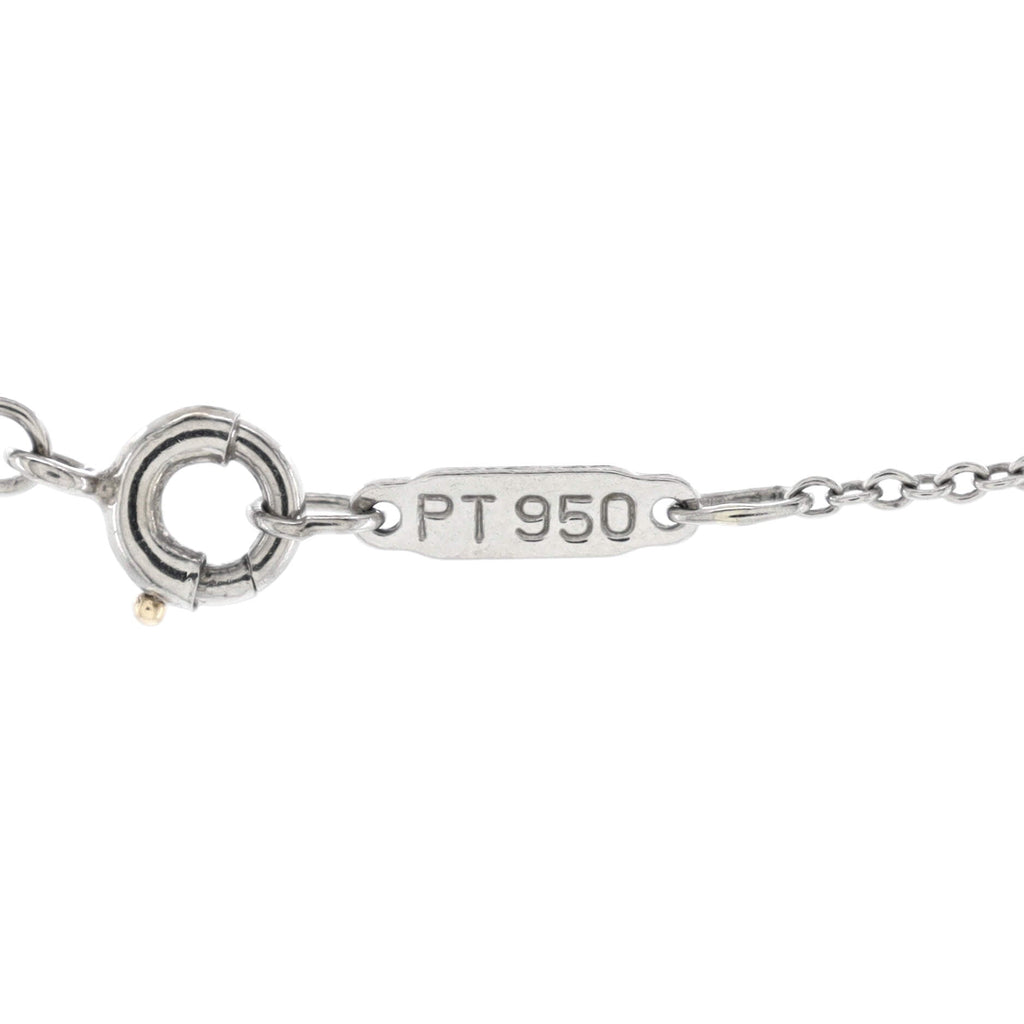 Cross Pendant Necklace Platinum and Diamonds Small