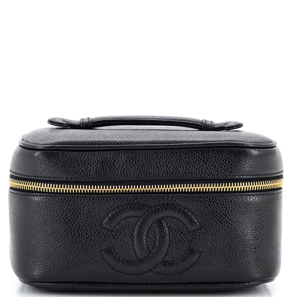 Vintage Timeless Cosmetic Case Caviar Medium