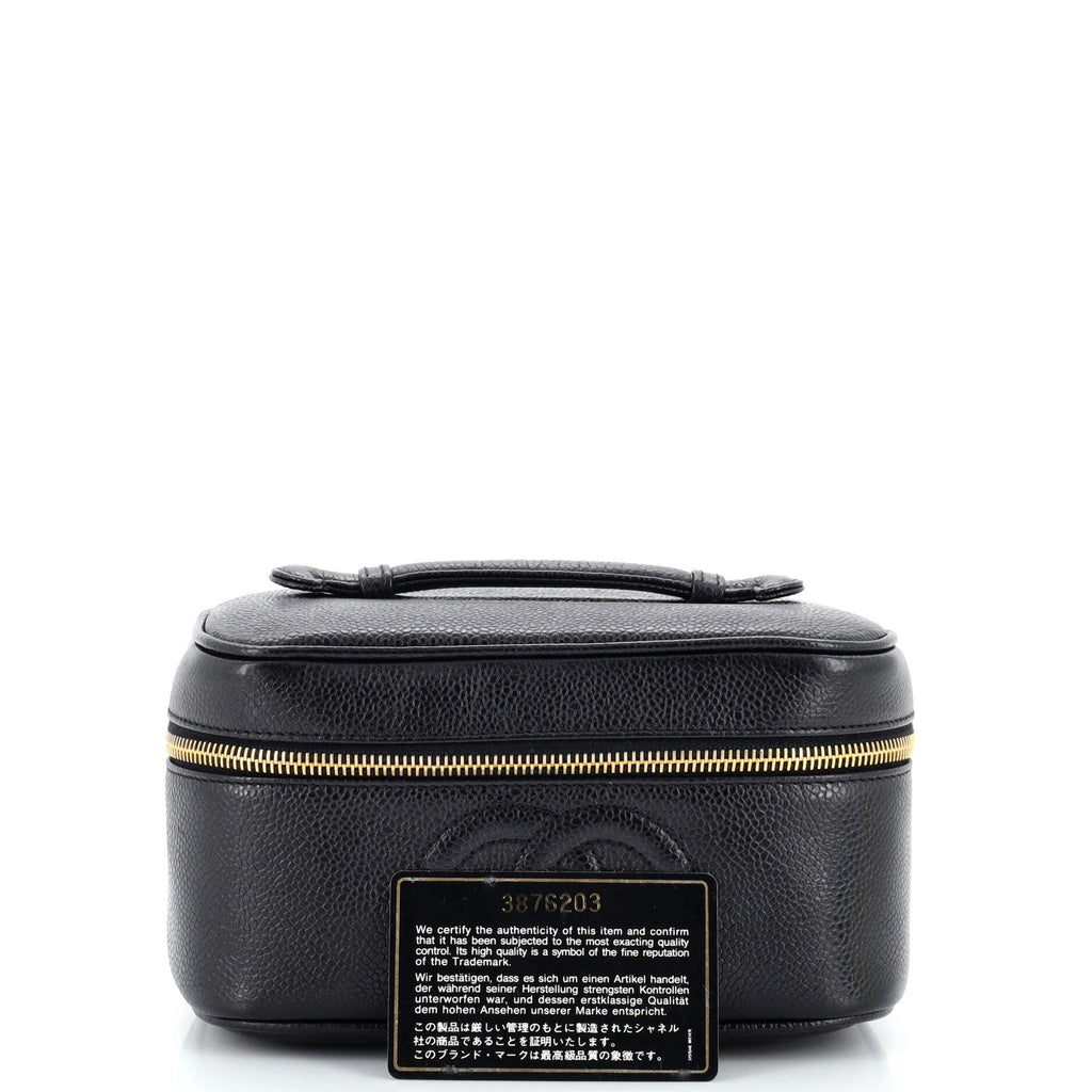 Vintage Timeless Cosmetic Case Caviar Medium