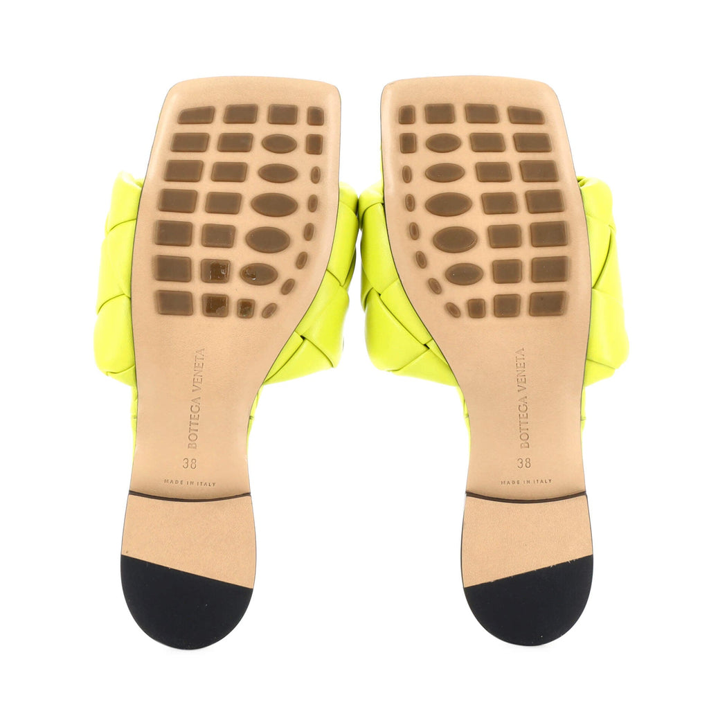 Women's Lido Flat Sandals Maxi Intrecciato Leather