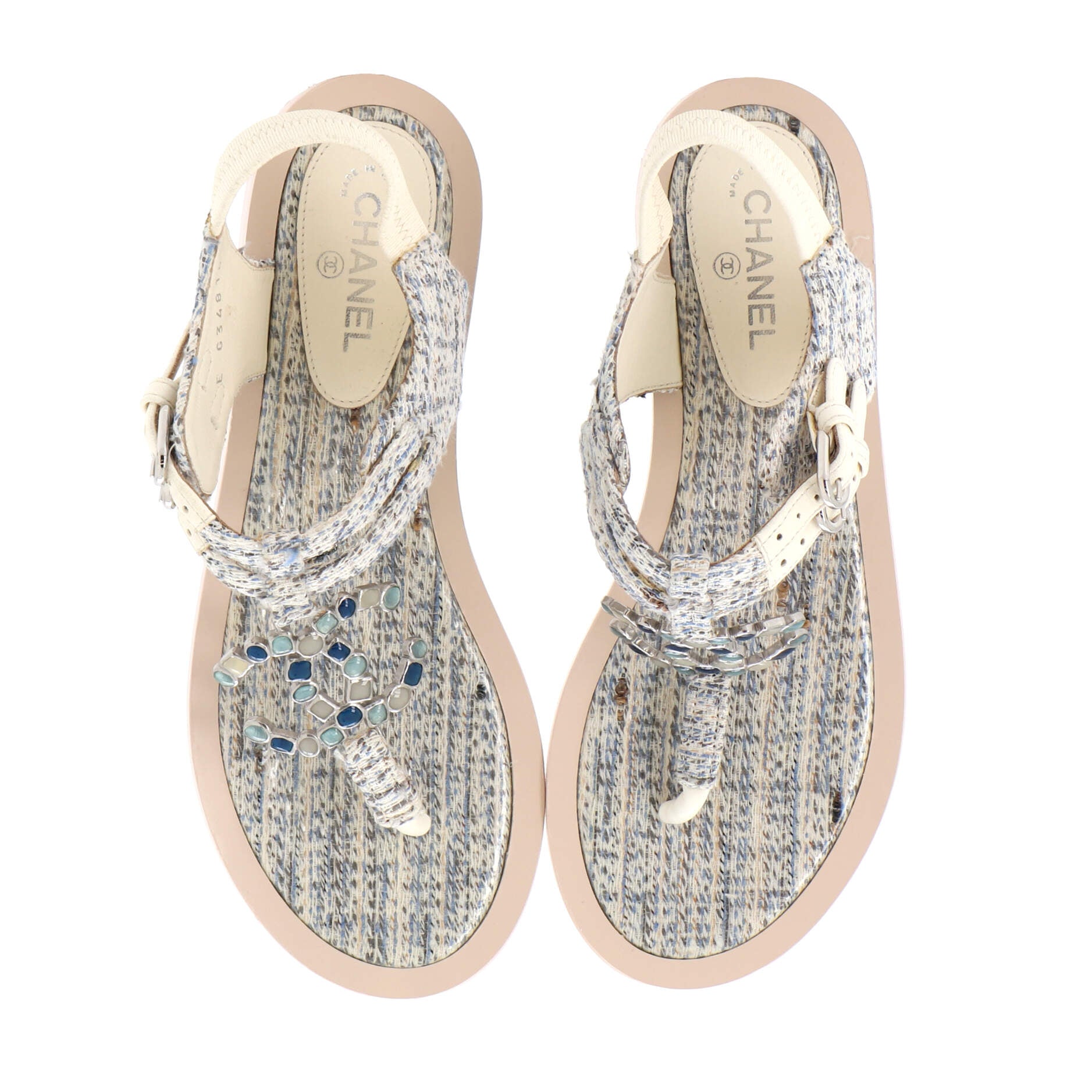 Women's Gemstone CC T-Strap Sandals Tweed