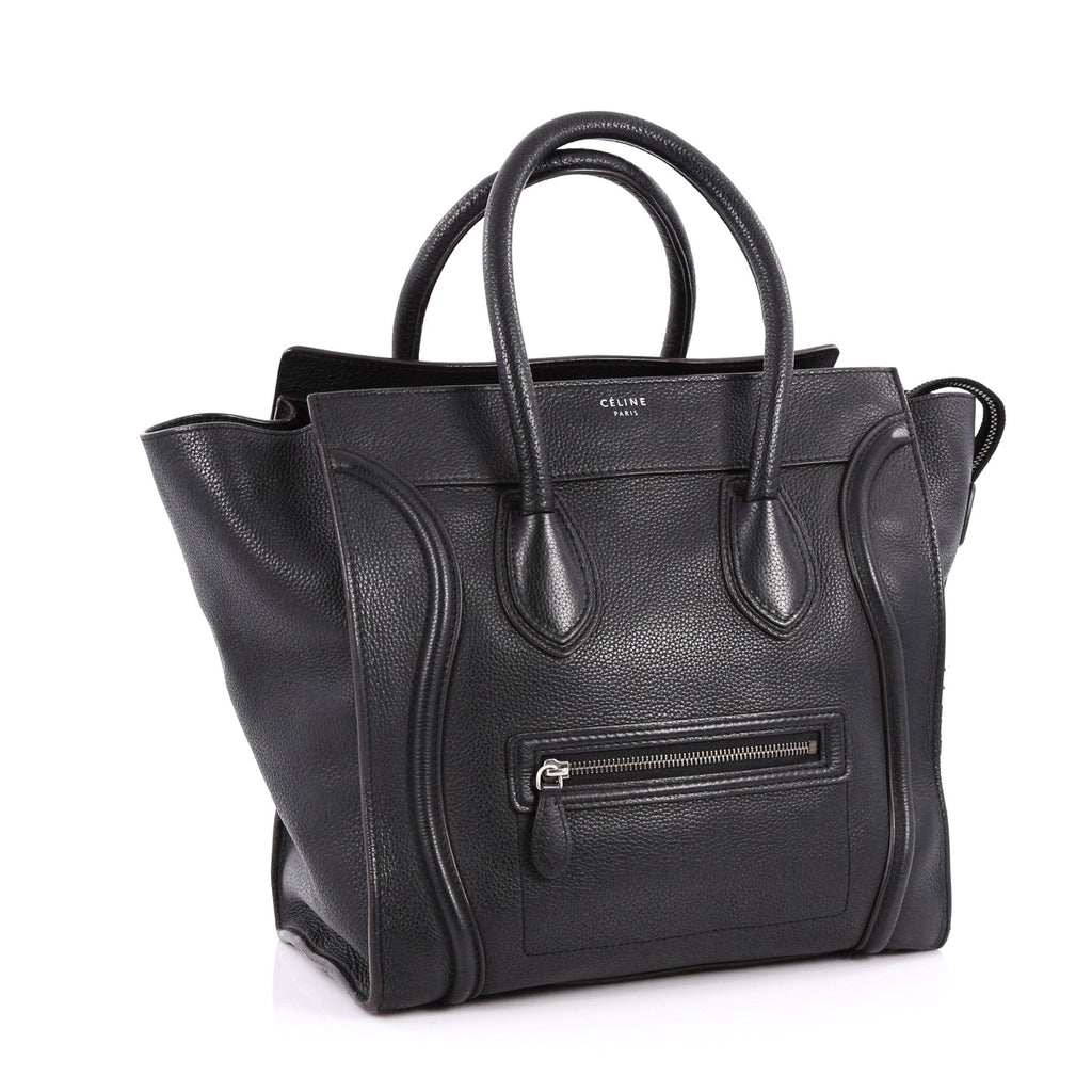 Luggage Handbag Grainy Leather Mini