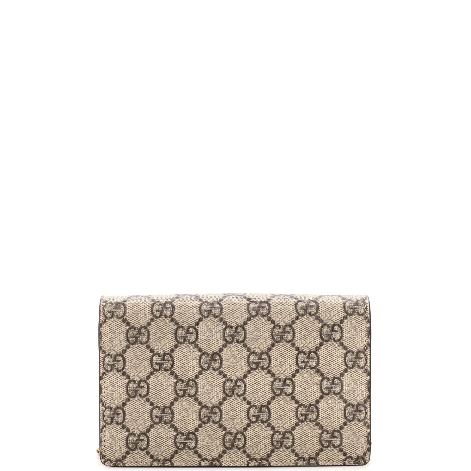 Cherries Wallet on Chain GG Coated Canvas Mini