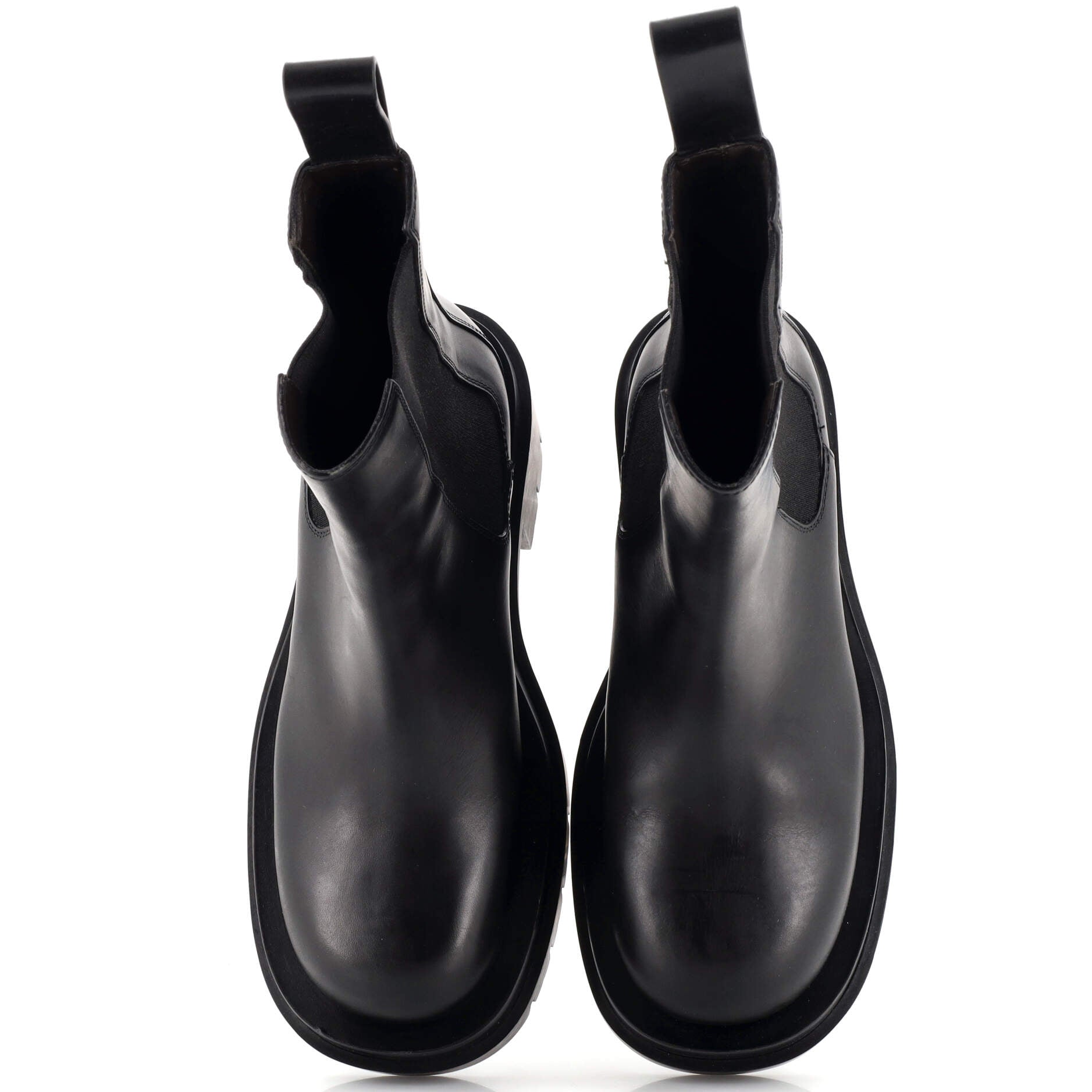 Women's Lug Heeled Chelsea Boots Leather