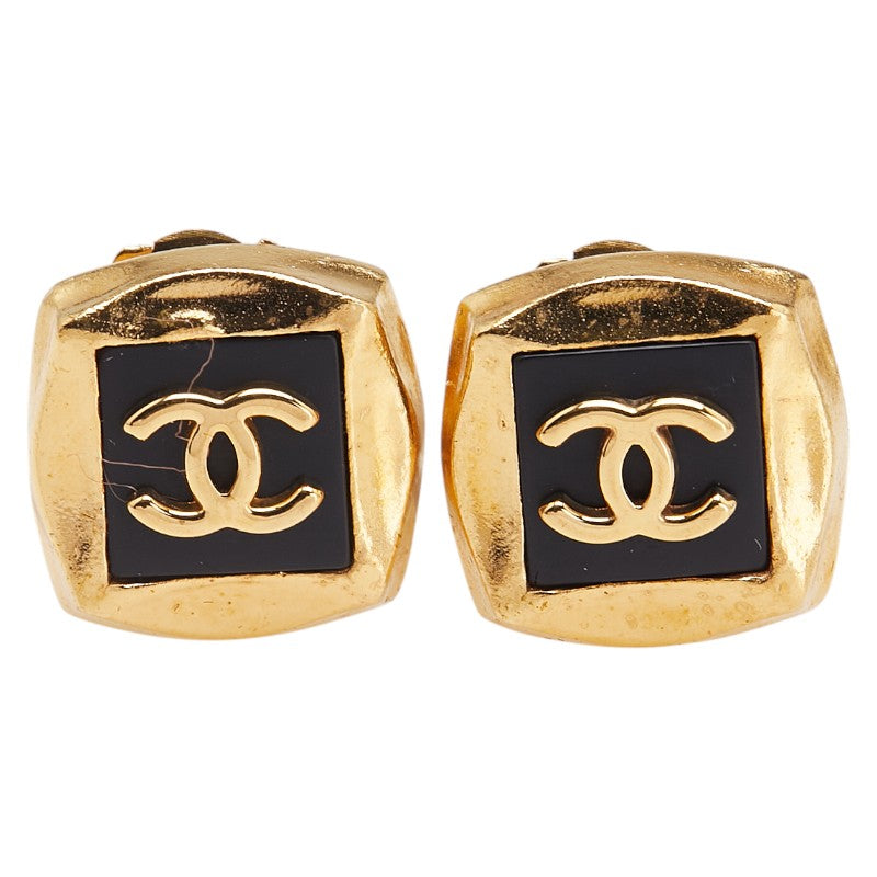 Chanel Coco Mark Square Earrings