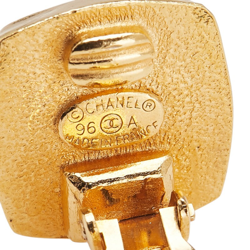 Chanel Coco Mark Square Earrings