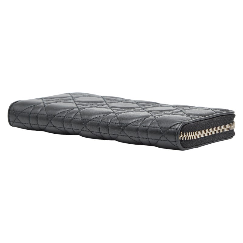 Dior Lady Dior Cannage Leather Long Wallet