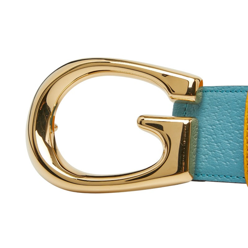 Gucci G Buckle Leather Belt