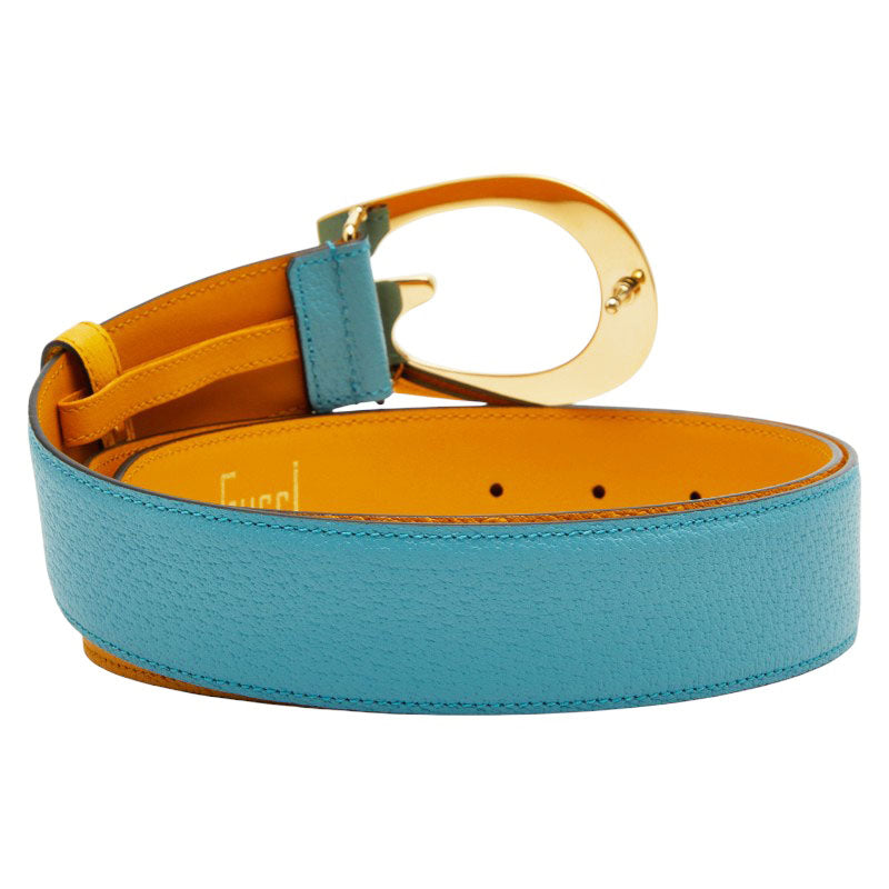 Gucci G Buckle Leather Belt