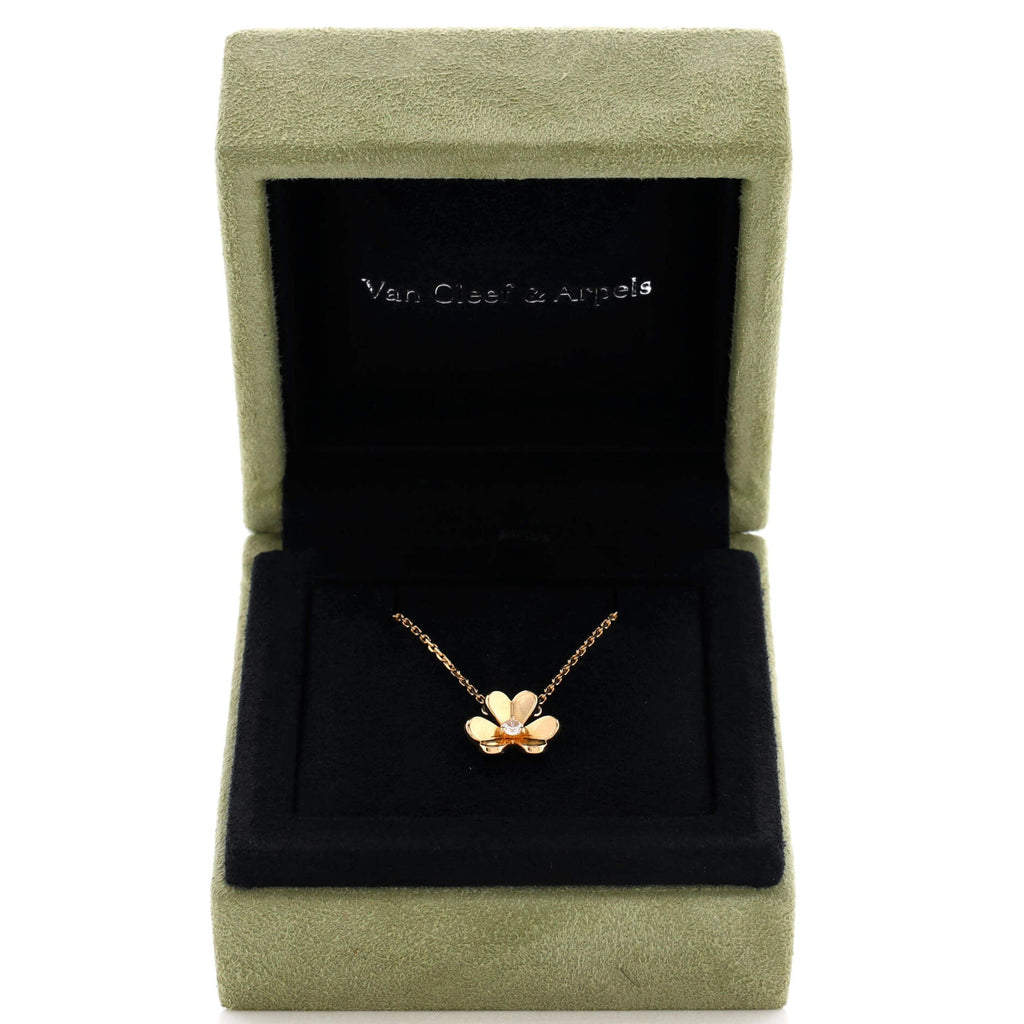 Frivole Pendant Necklace 18K Yellow Gold and Diamond Mini