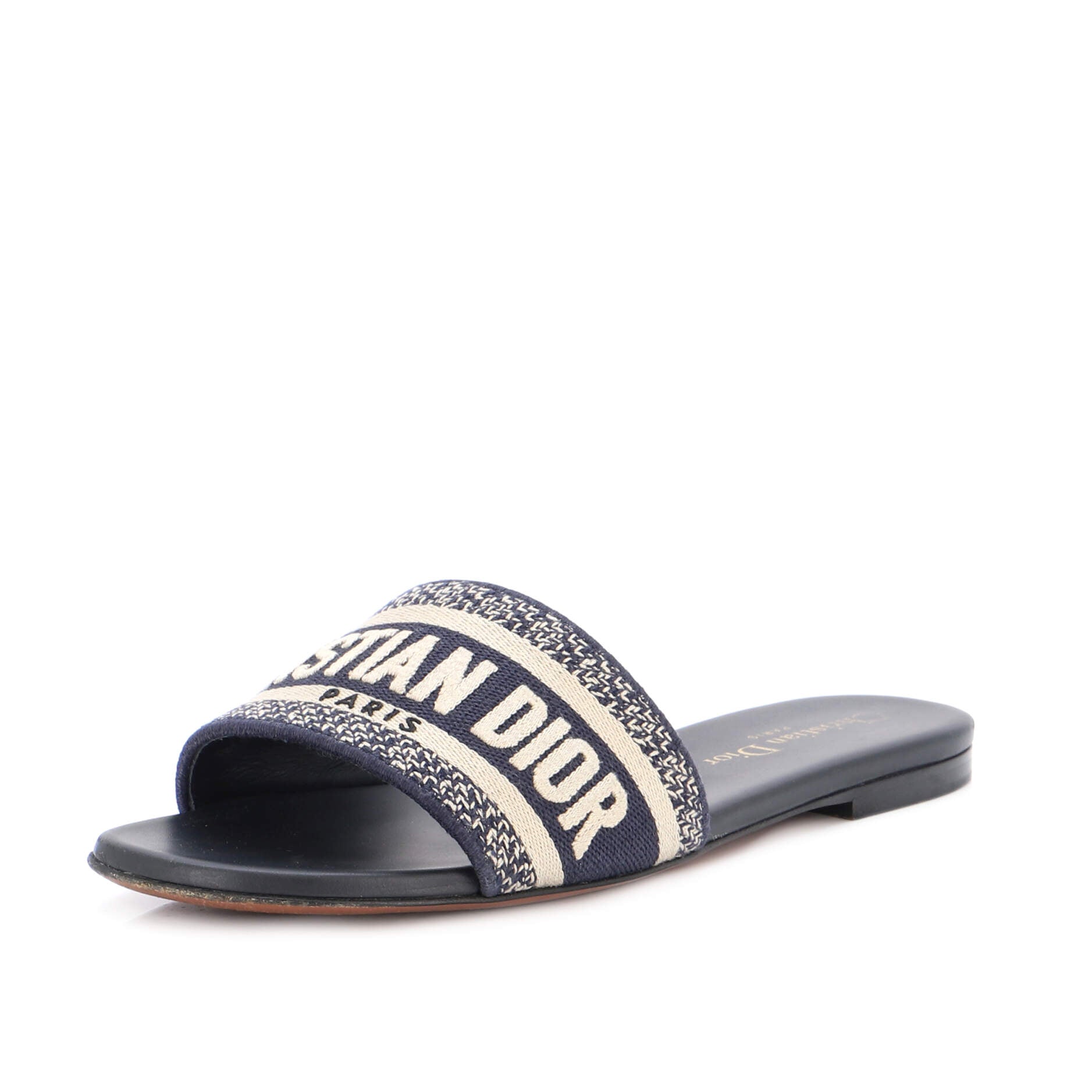 Women's Dway Flat Sandals Embroidered Canvas