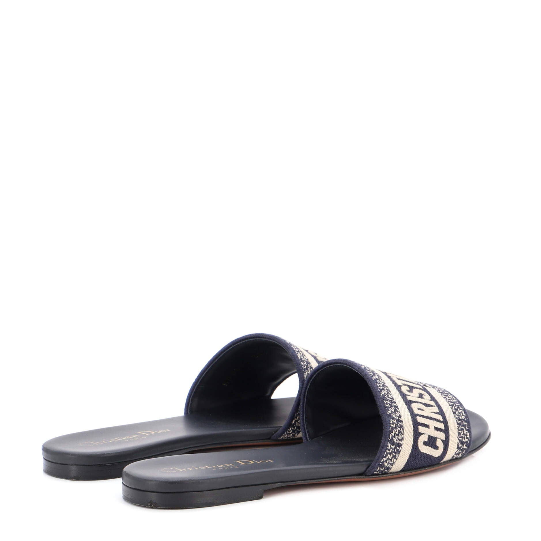 Women's Dway Flat Sandals Embroidered Canvas