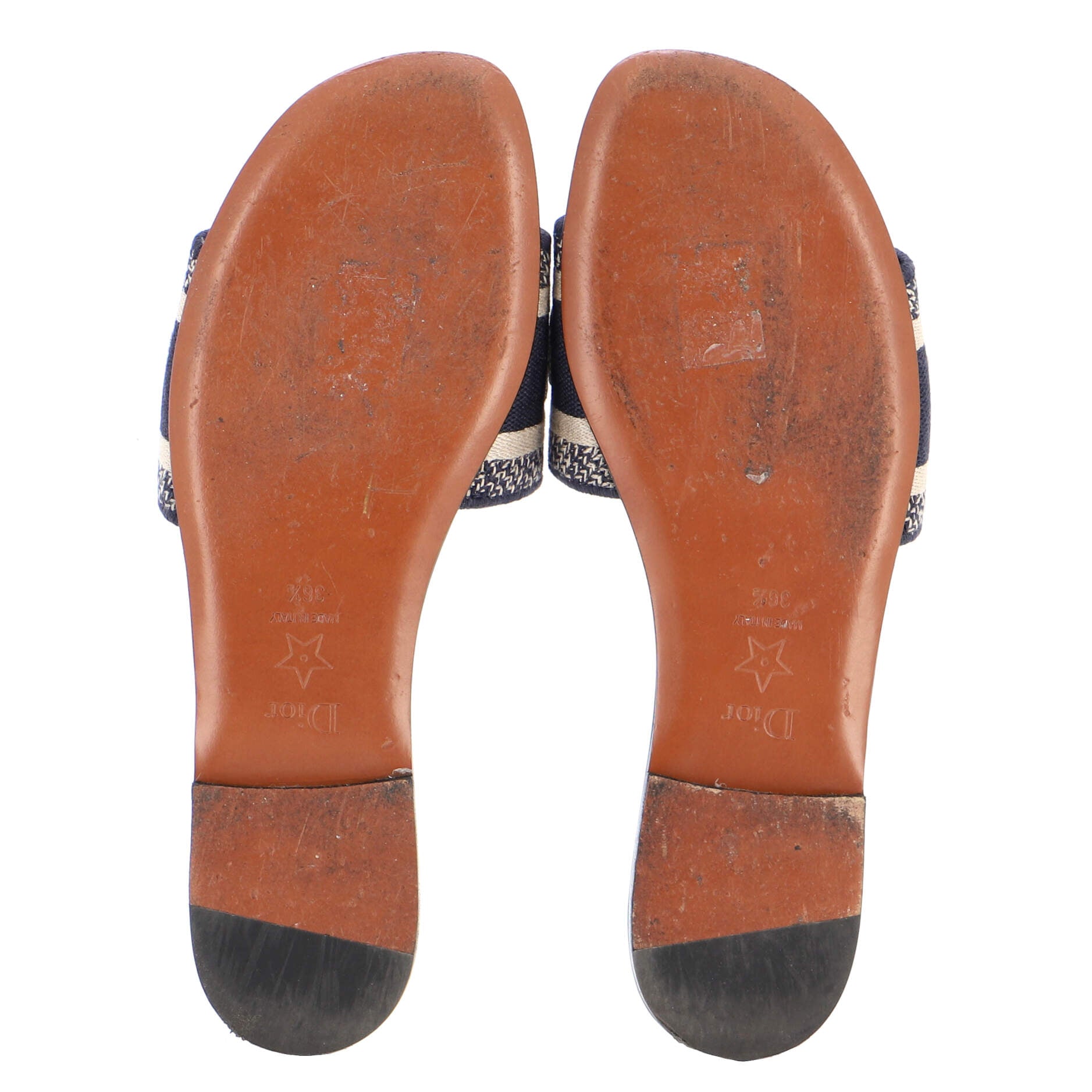 Women's Dway Flat Sandals Embroidered Canvas