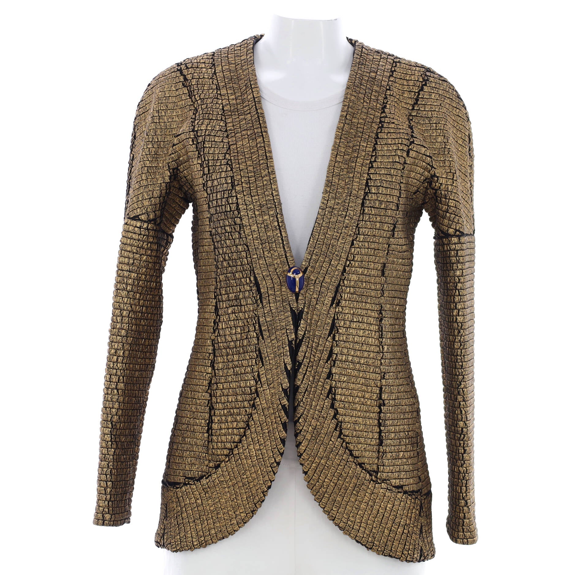 Women's Paris-New York Collarless Jacket Wool and Cotton