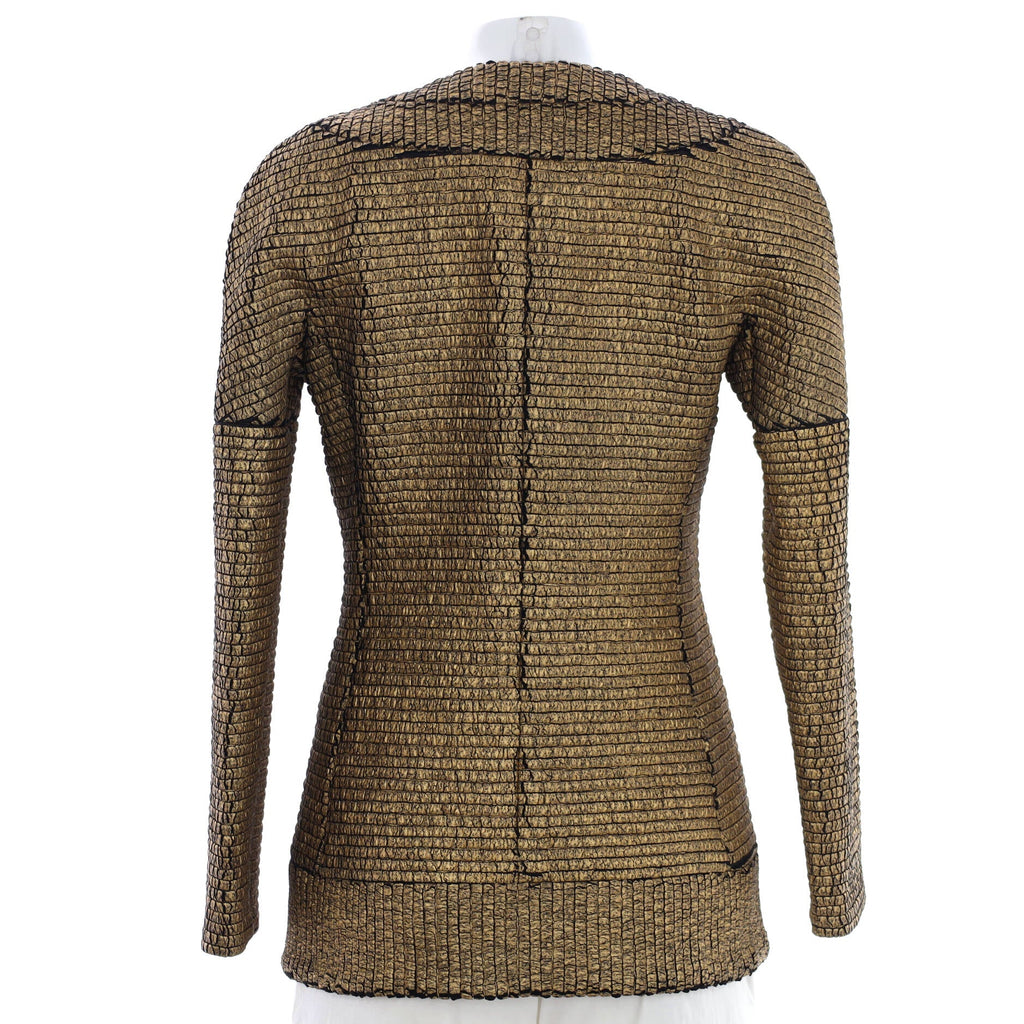 Women's Paris-New York Collarless Jacket Wool and Cotton