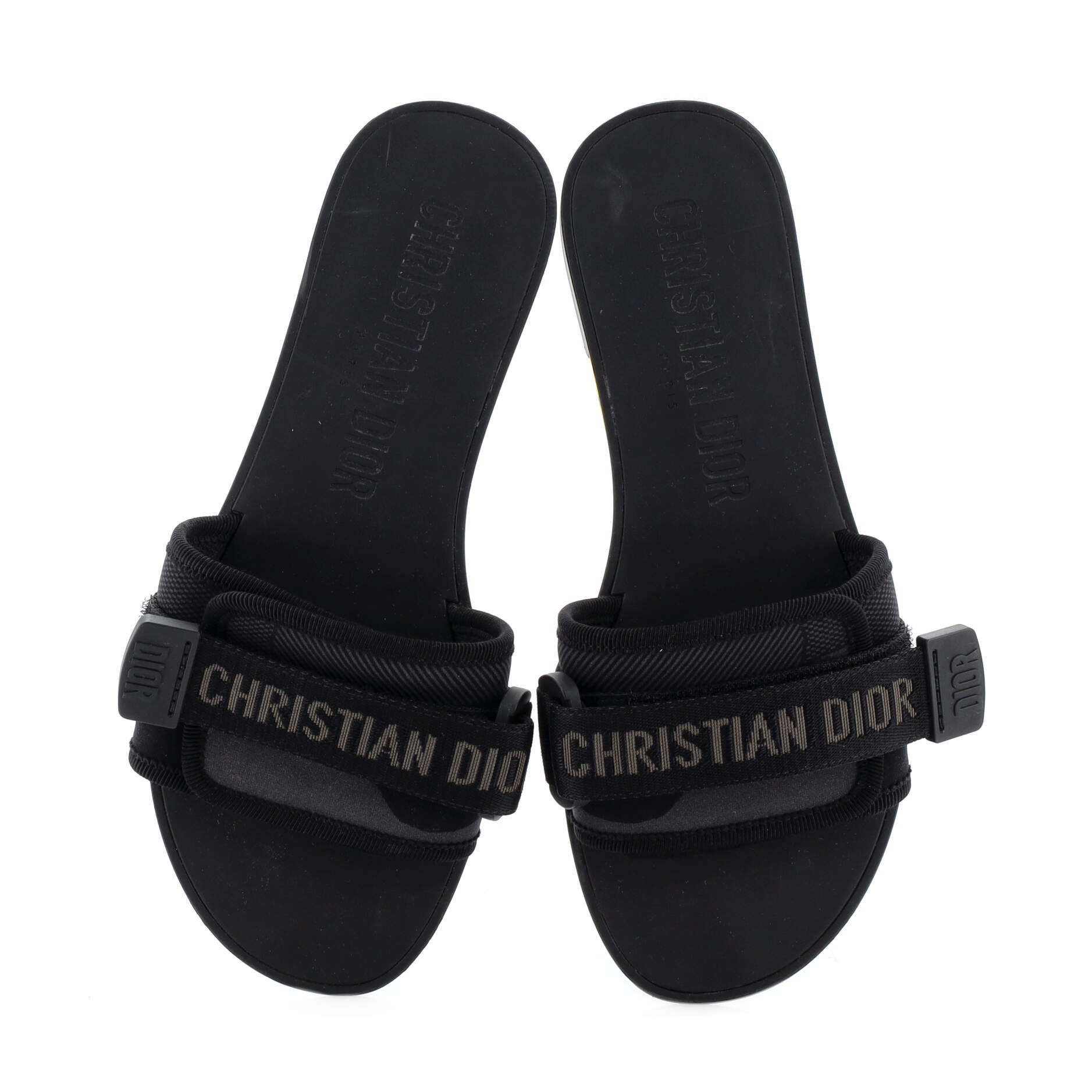 Women's Dio(r)evolution Slide Sandals Oblique Fabric