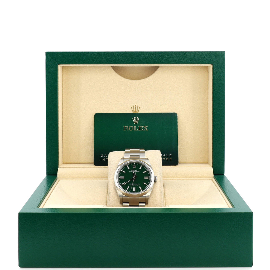 Oyster Perpetual Green Automatic Watch Stainless Steel 36