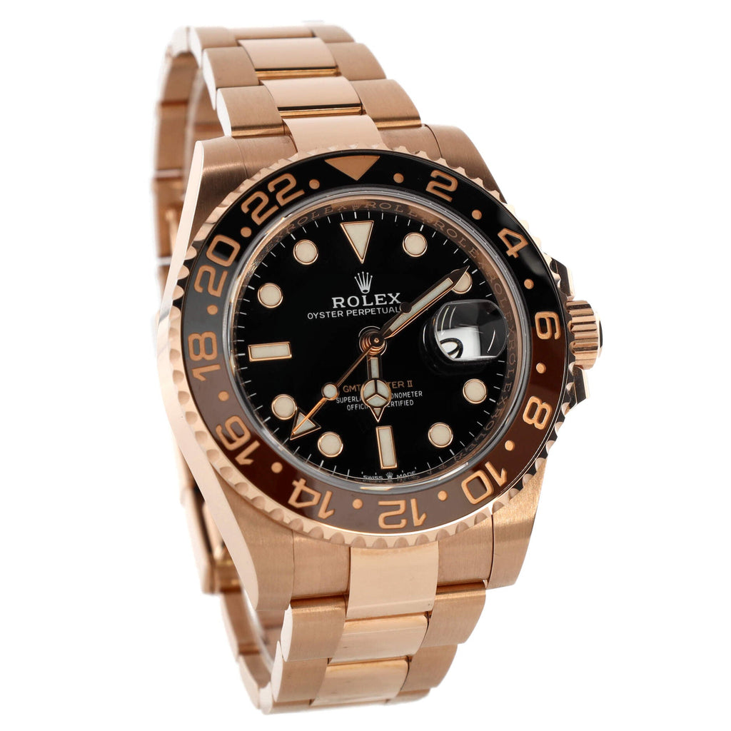 Oyster Perpetual Date GMT-Master II Rootbeer Automatic Watch Rose Gold and Cerachrom 40