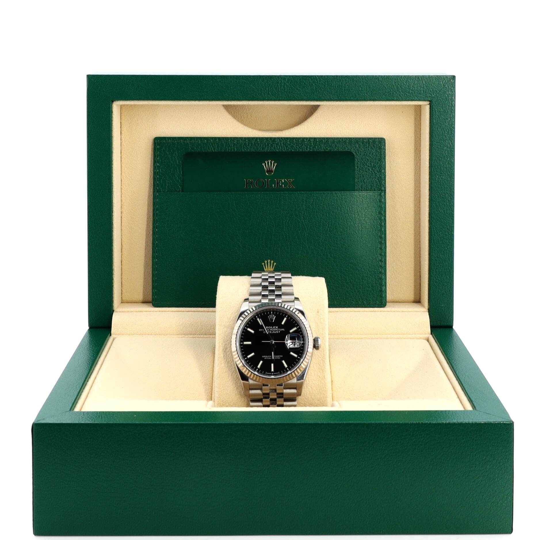 Oyster Perpetual Datejust Automatic Watch Stainless Steel and White Gold 36