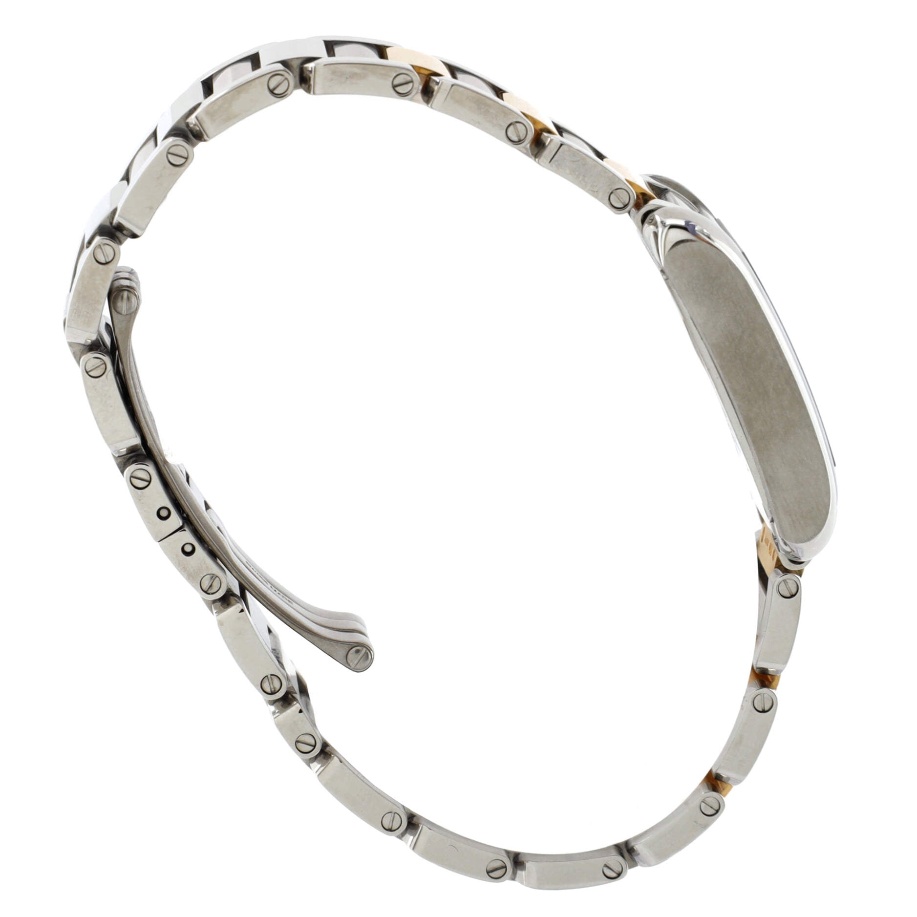 Tank Anglaise Quartz Watch Stainless Steel and Yellow Gold 23