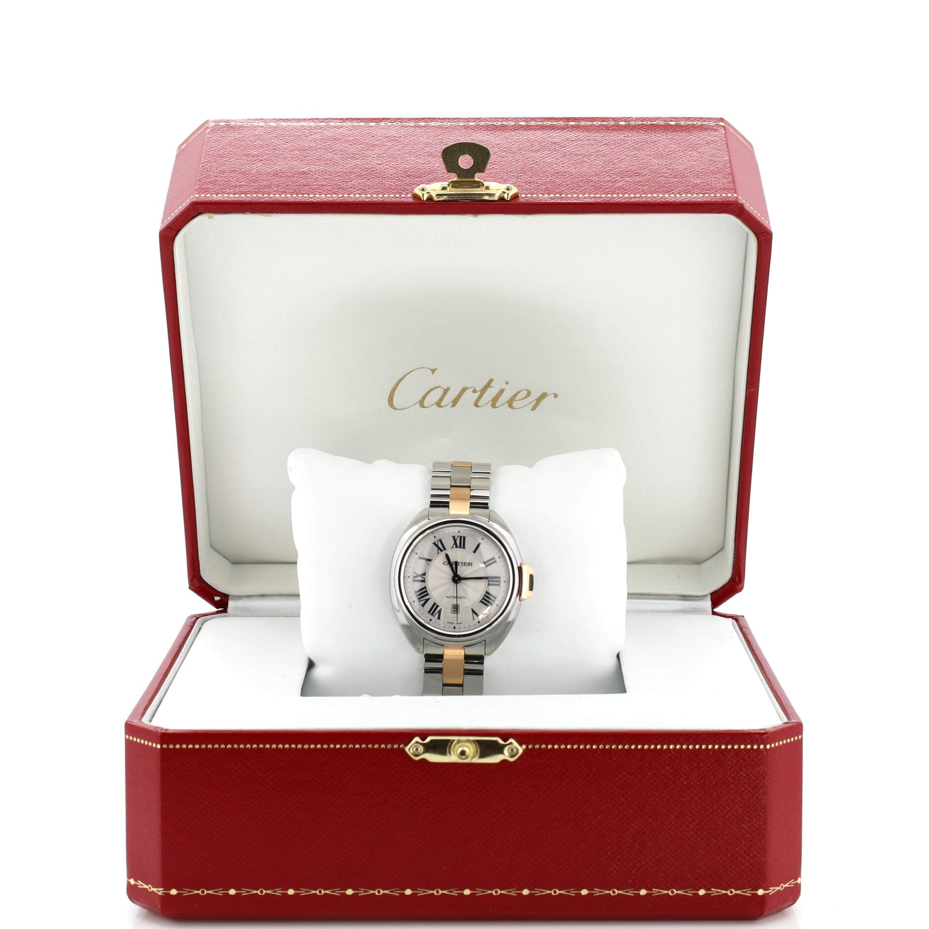 Cle de Cartier Automatic Watch Stainless Steel and Rose Gold 31
