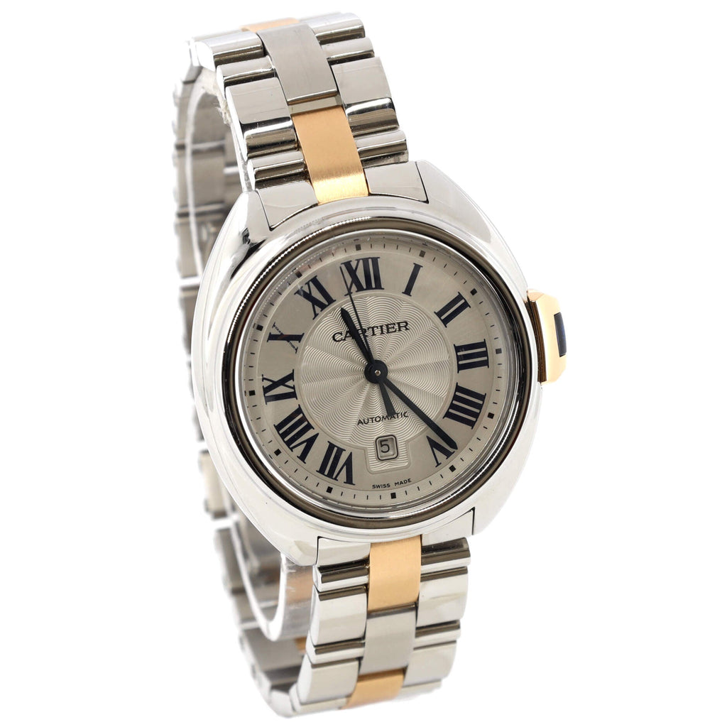 Cle de Cartier Automatic Watch Stainless Steel and Rose Gold 31