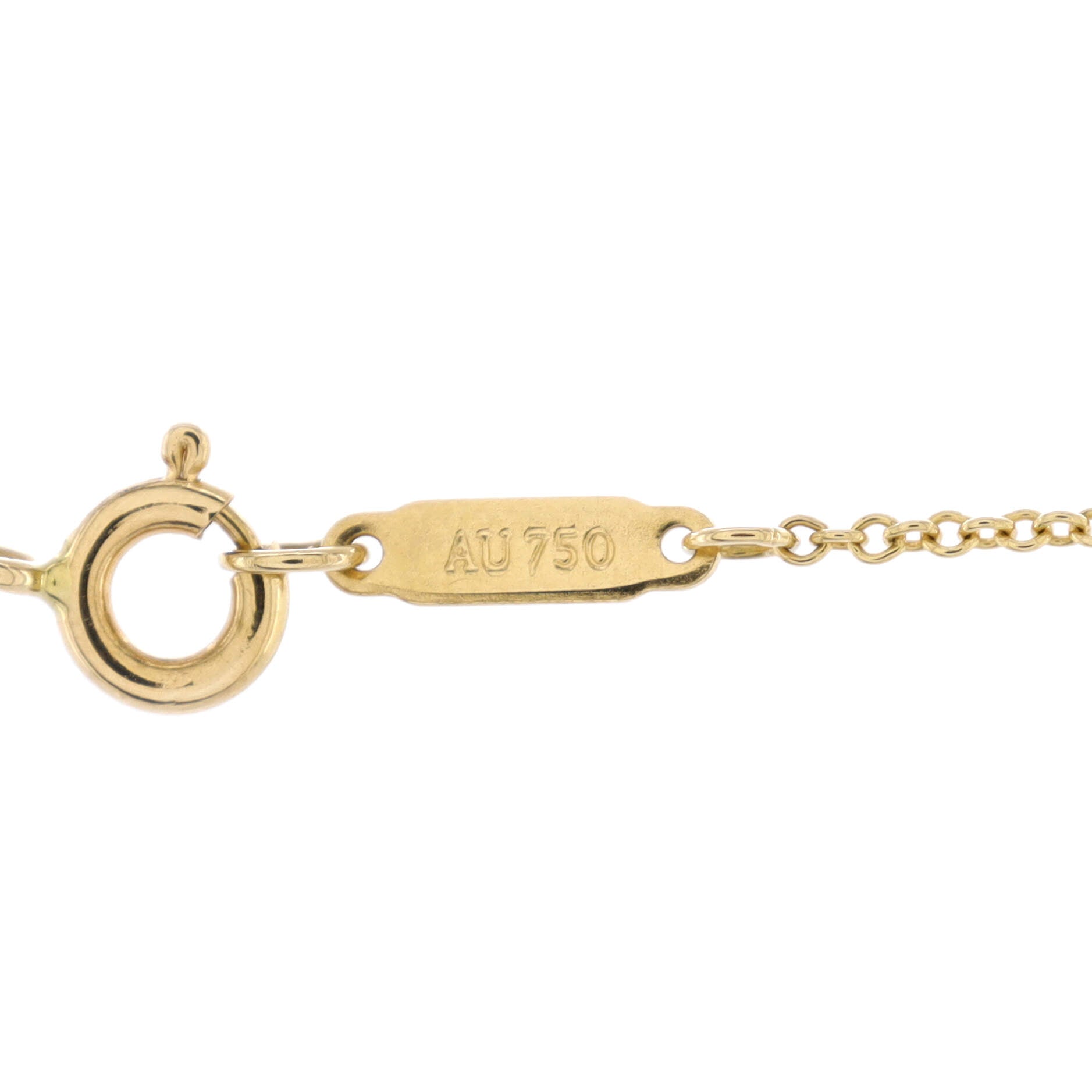 With Love Heart Tag Pendant Necklace 18K Yellow Gold with Diamond