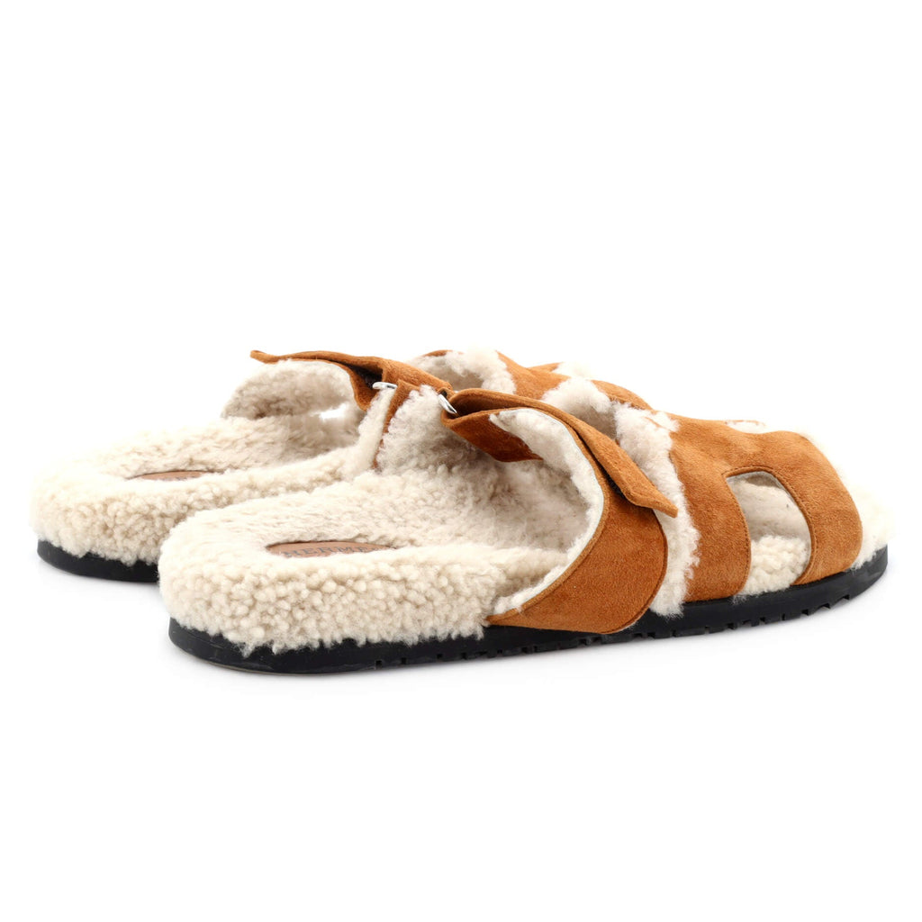 Men's Chypre Sandals Suede with Shearling