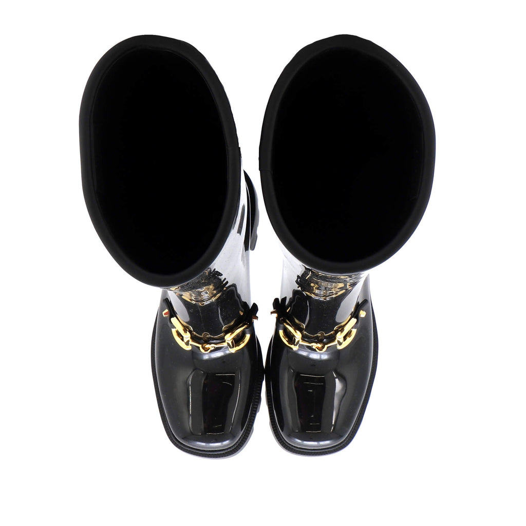 Women's Horsebit Knee High Boots (Outlet) Rubber
