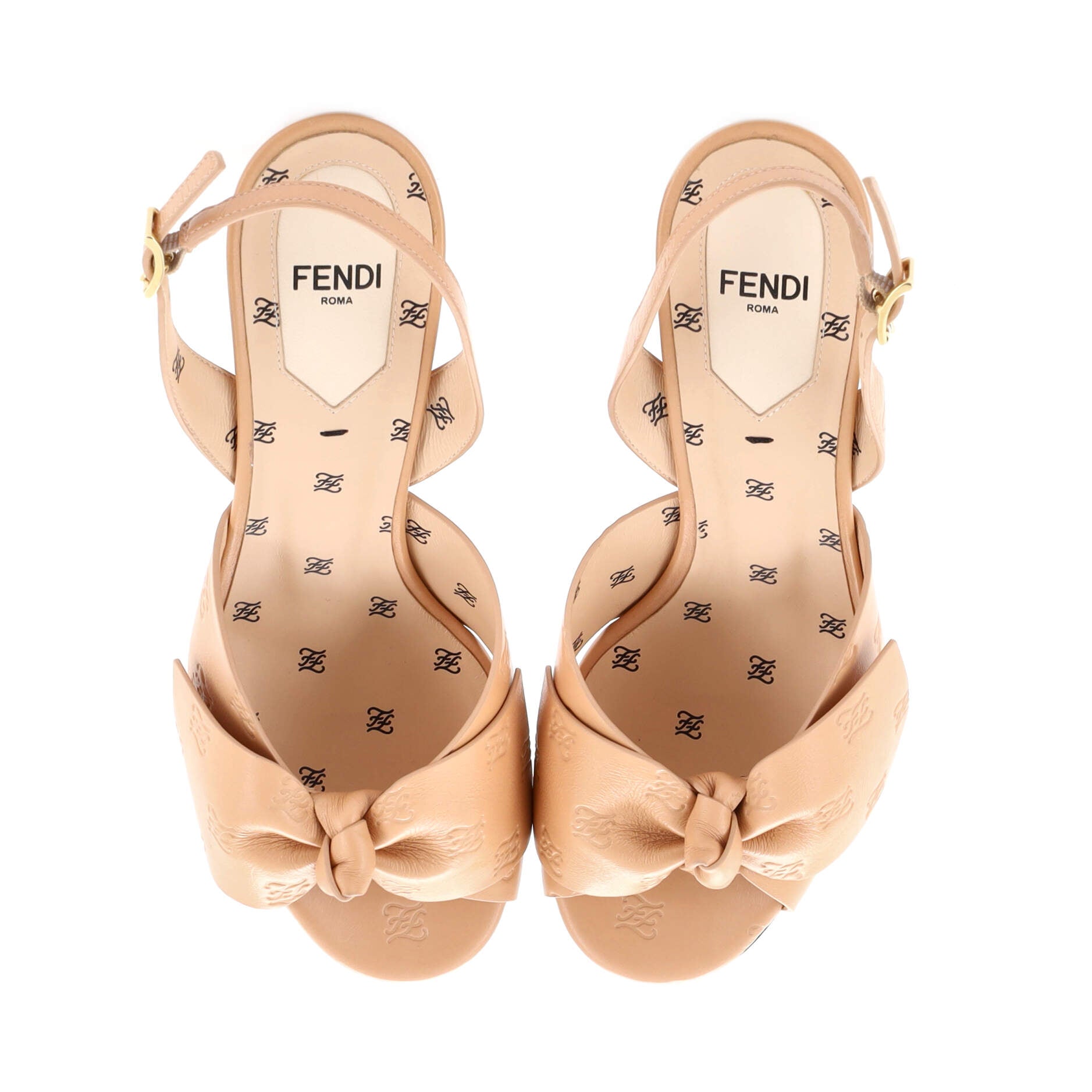 Women's FFreedom Slingback Sandals FF Karligraphy Leather