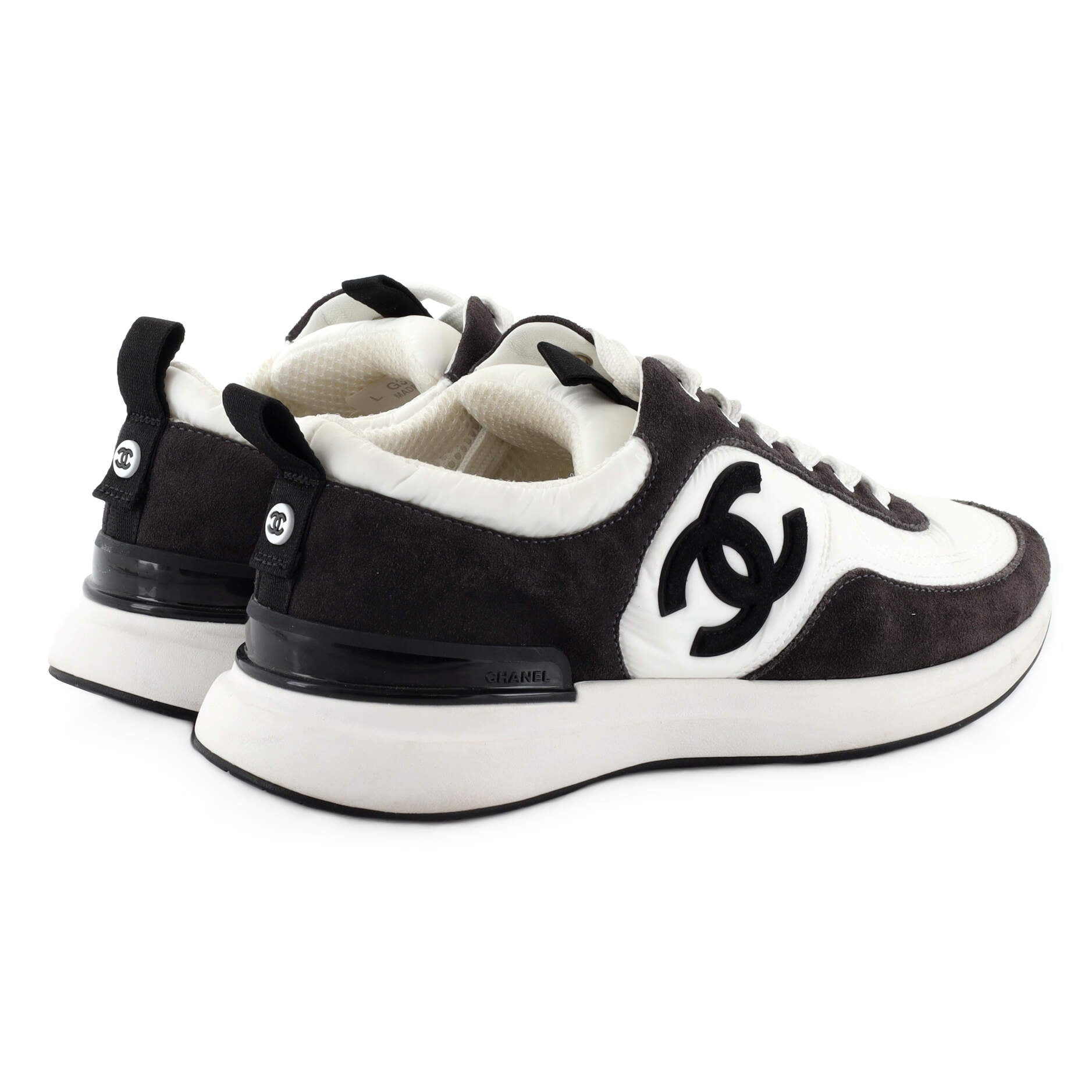 Women's CC Low-Top Sneakers Suede with Leather and Nylon