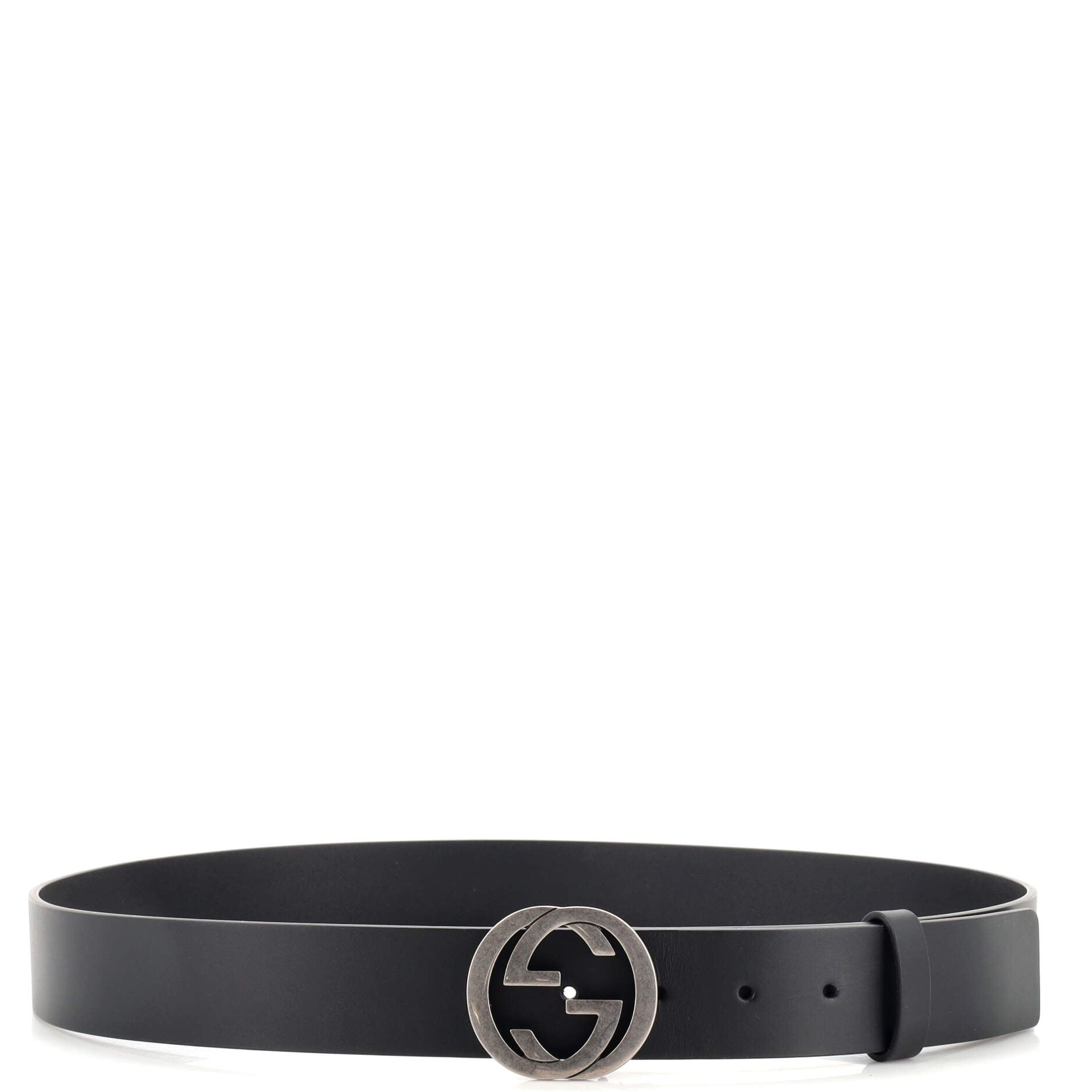 Interlocking G Belt Leather Wide 100