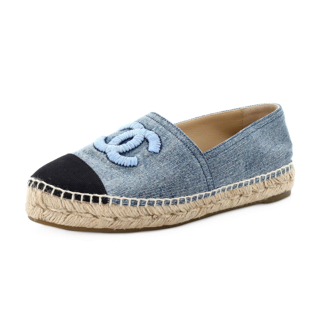 Women's CC Cap Toe Espadrilles Denim