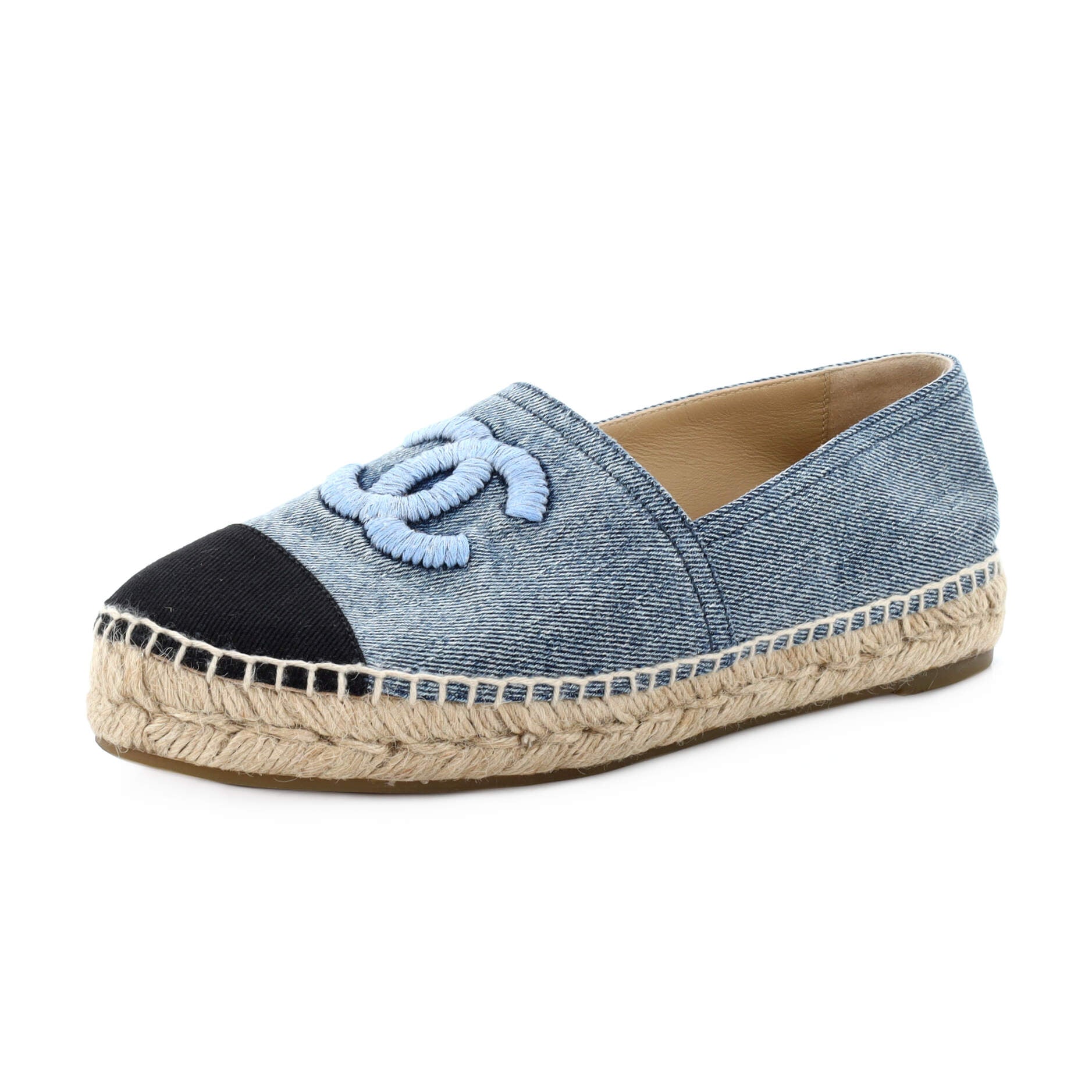 Women's CC Cap Toe Espadrilles Denim