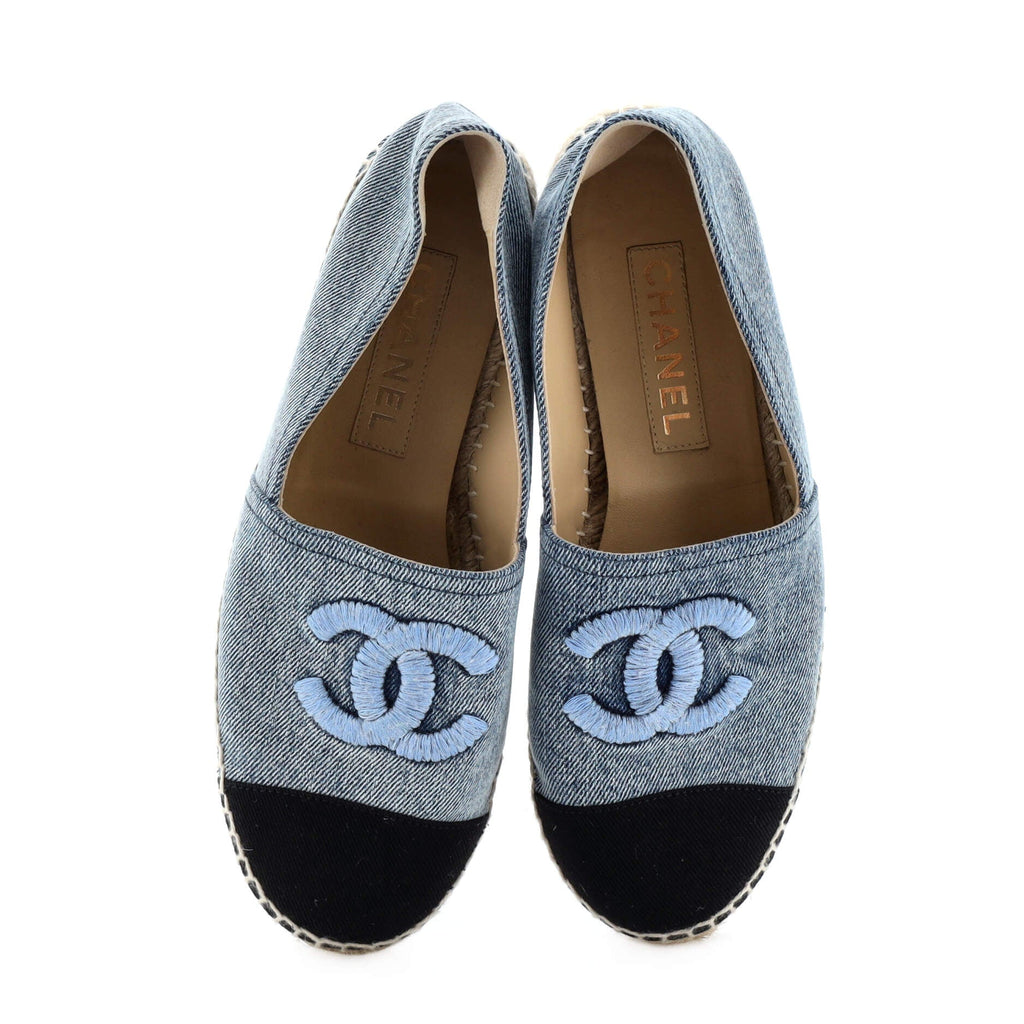 Women's CC Cap Toe Espadrilles Denim