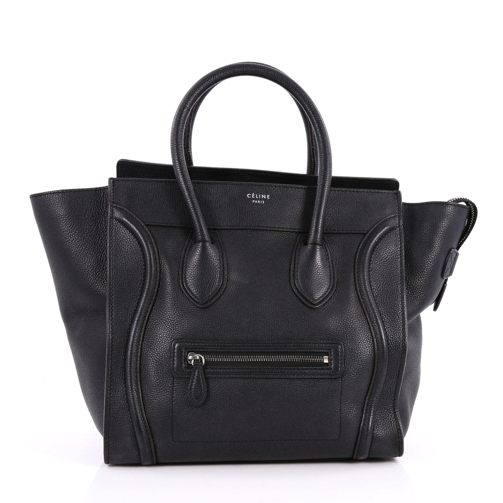 Luggage Handbag Grainy Leather Mini