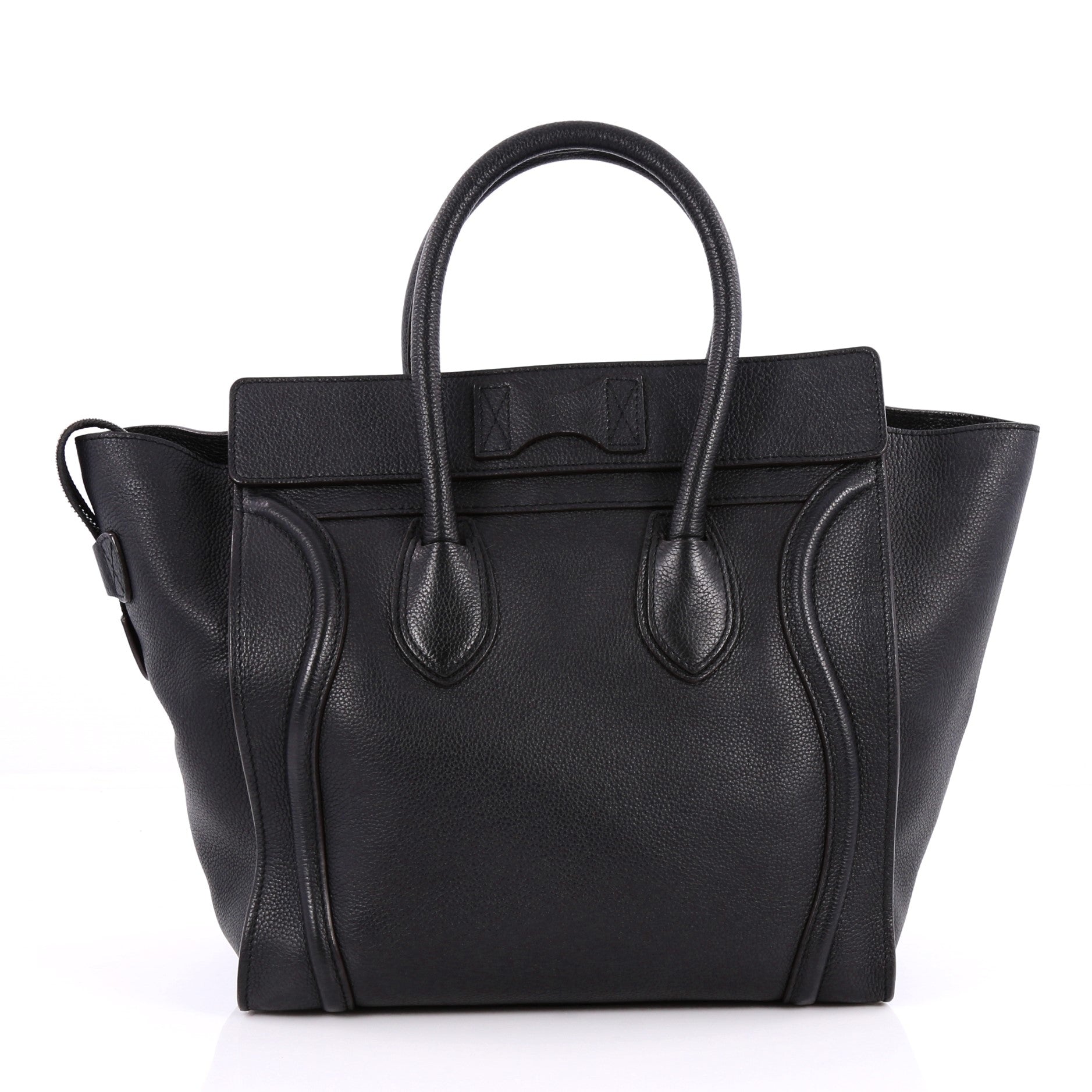 Luggage Handbag Grainy Leather Mini