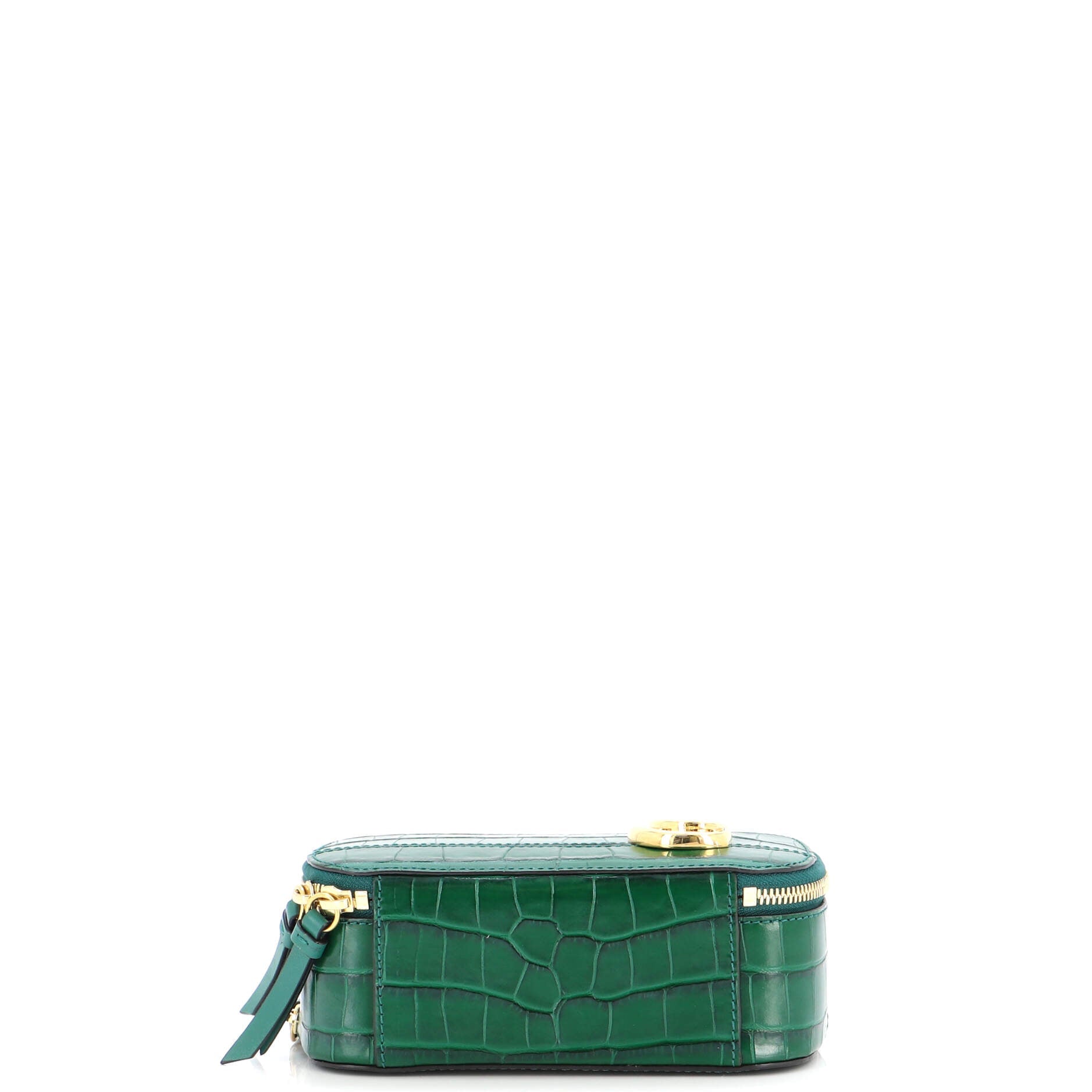 C Vanity Bag Crocodile Embossed Leather Mini