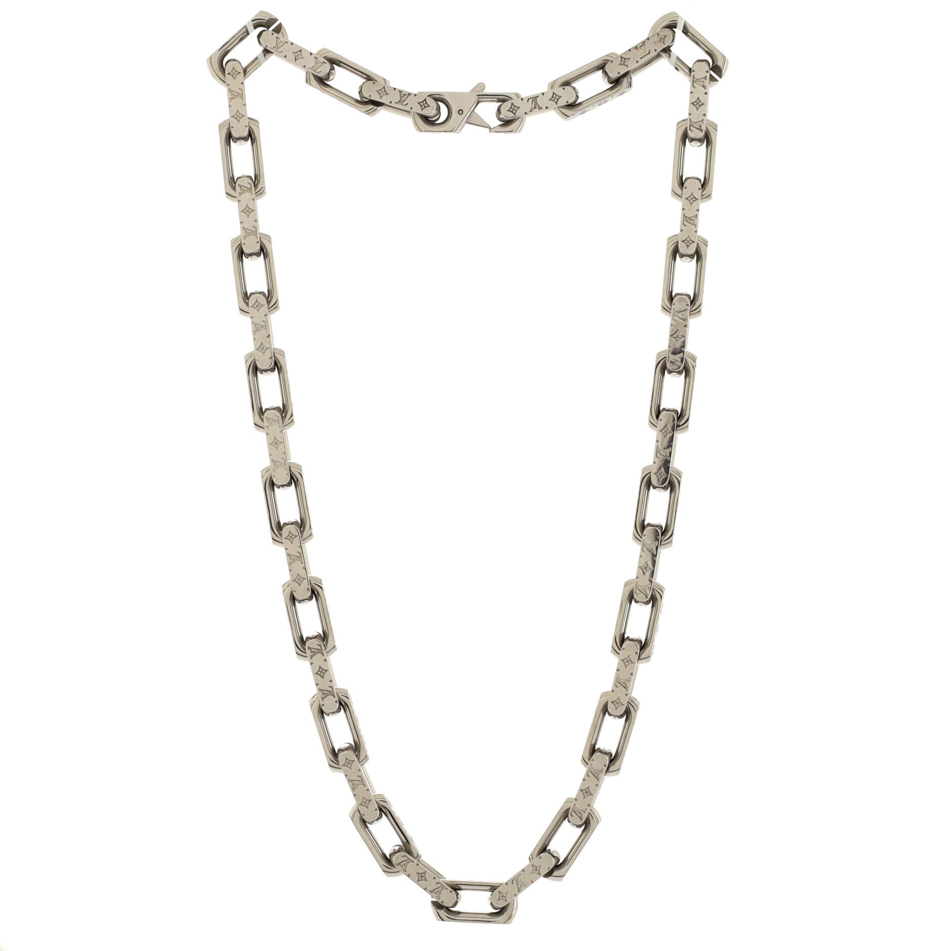 Monogram Chain Necklace Metal