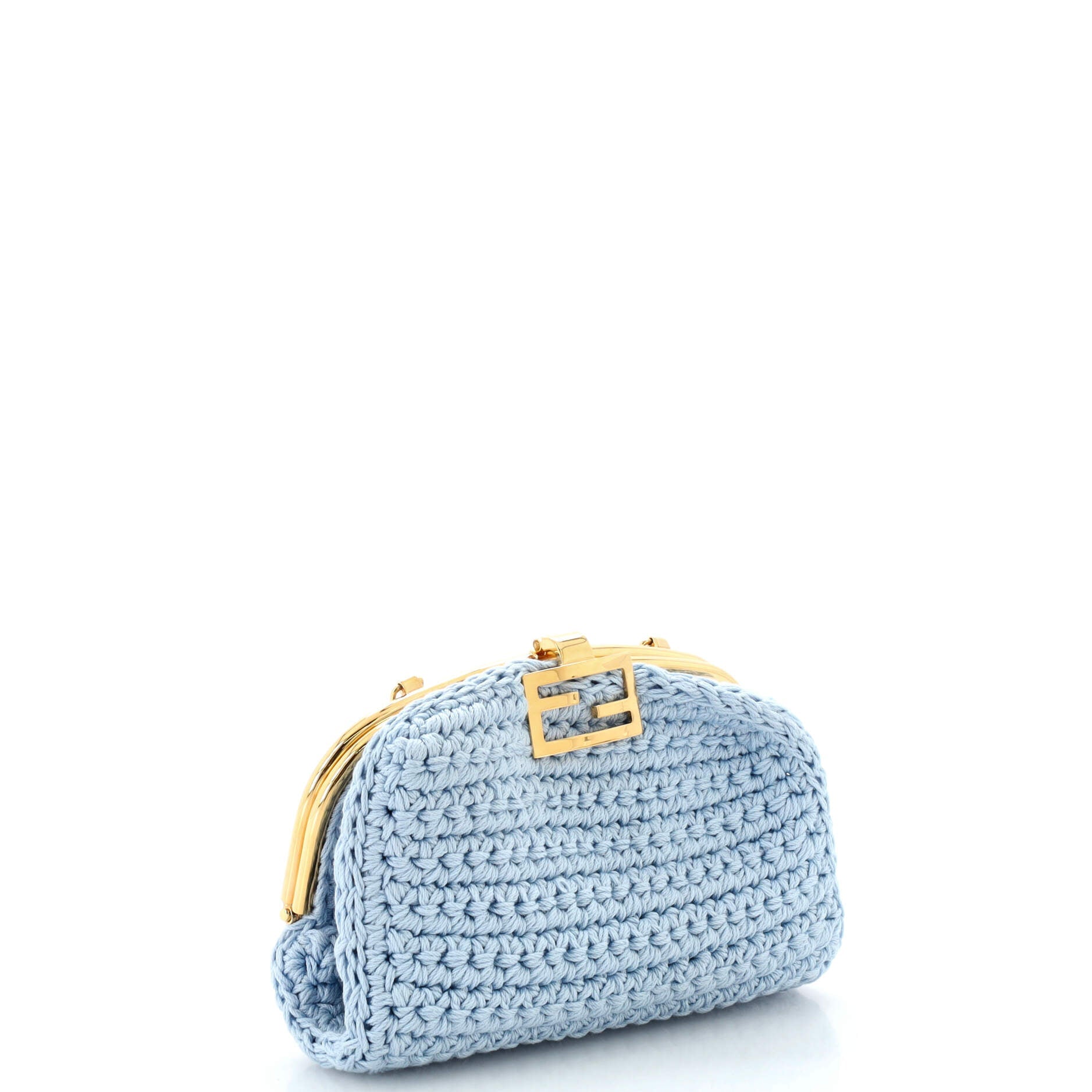Baguette Phone Bag Woven Crochet Mini