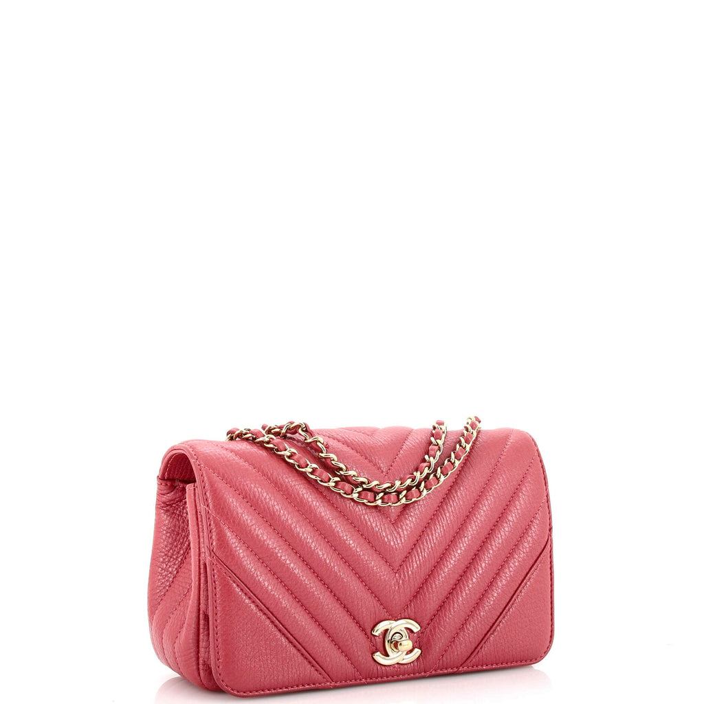 Statement Flap Bag Chevron Calfskin Mini