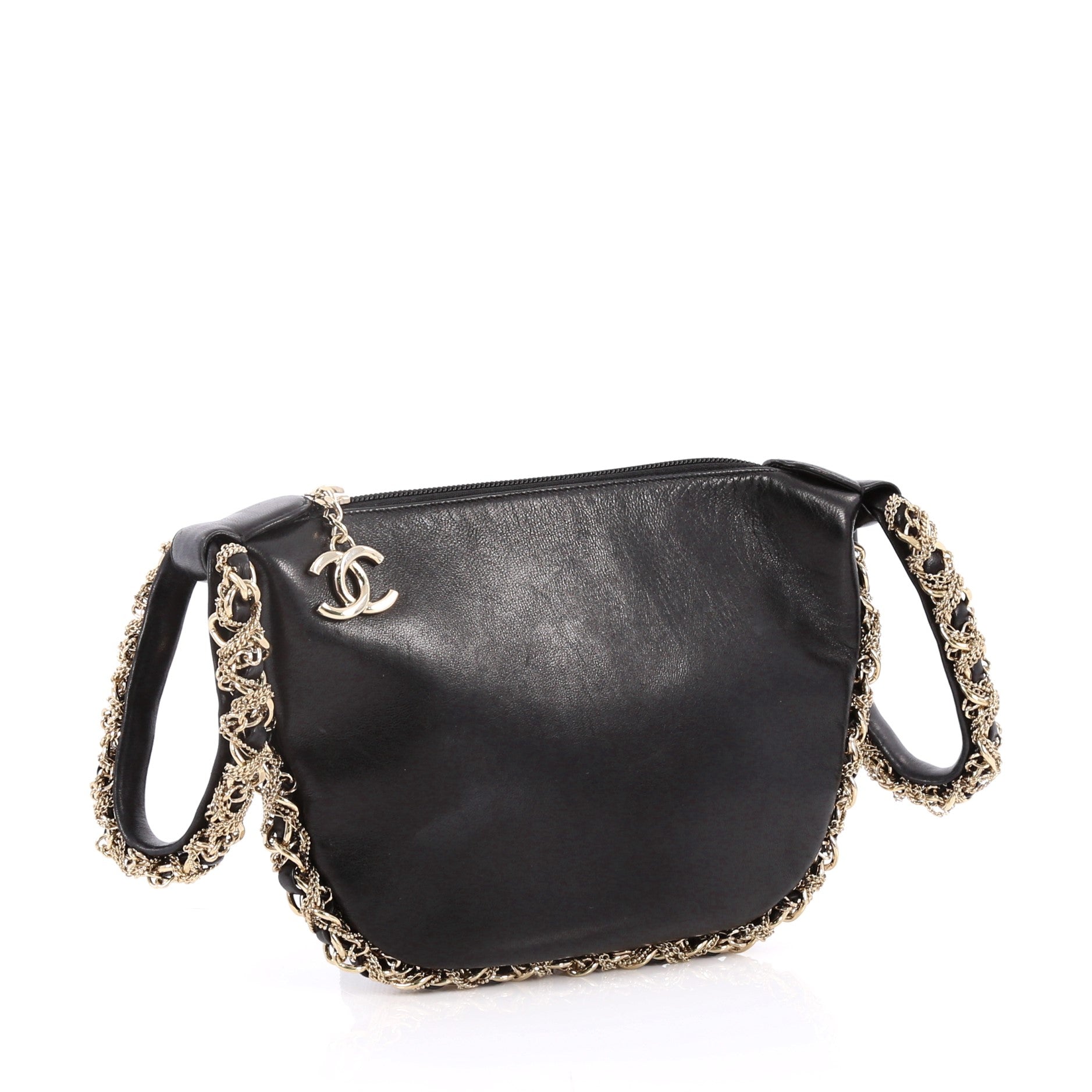 Twisted Chain Hobo Lambskin Mini