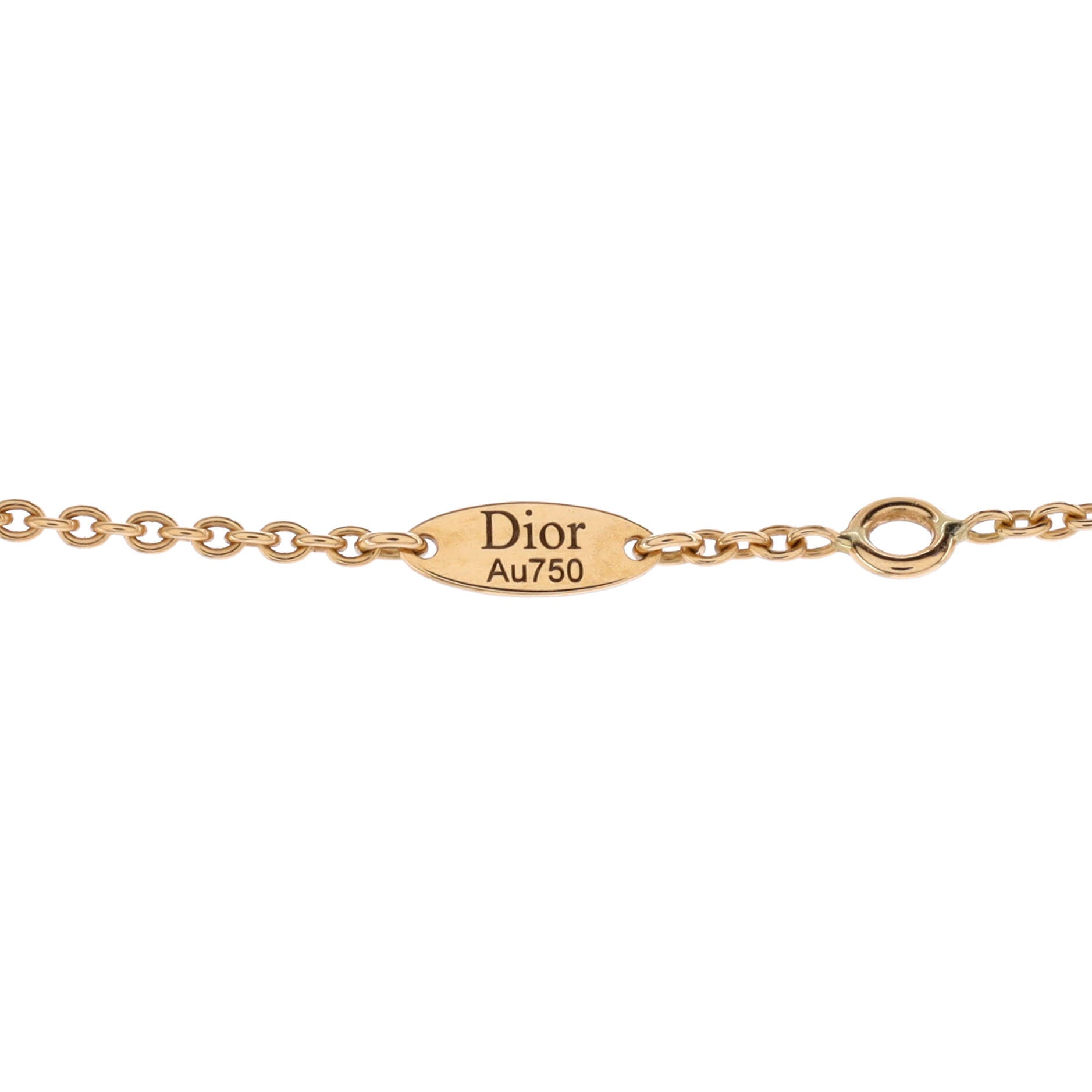 Rose Celeste Necklace 18K Yellow Gold and 18K White Gold with Diamond, Onyx, and Mother of Pearl