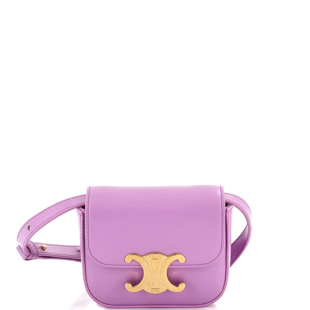 Triomphe Shoulder Bag Smooth Calfskin Mini